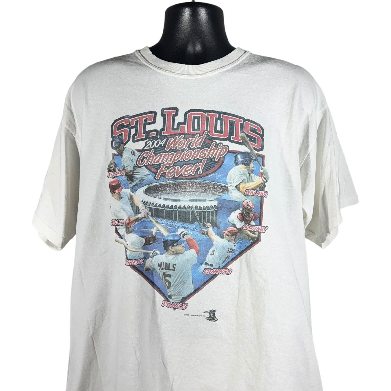 Gildan Vintage St. Louis Cardinals World Series MLB Tee 2004 Size US XL / EU 56 / 4 - 2 Thumbnail