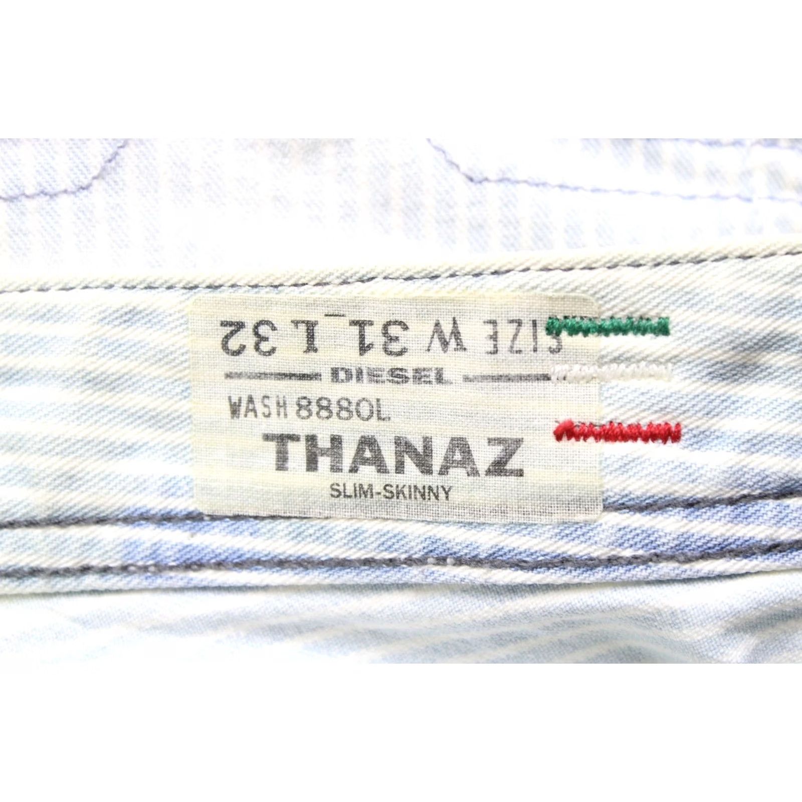 Diesel DIESEL D.N.A Thanaz Slim-Skinny 8880L Jeans Men's W31/L32 Zip Faded Distressed Size US 31 - 7 Thumbnail