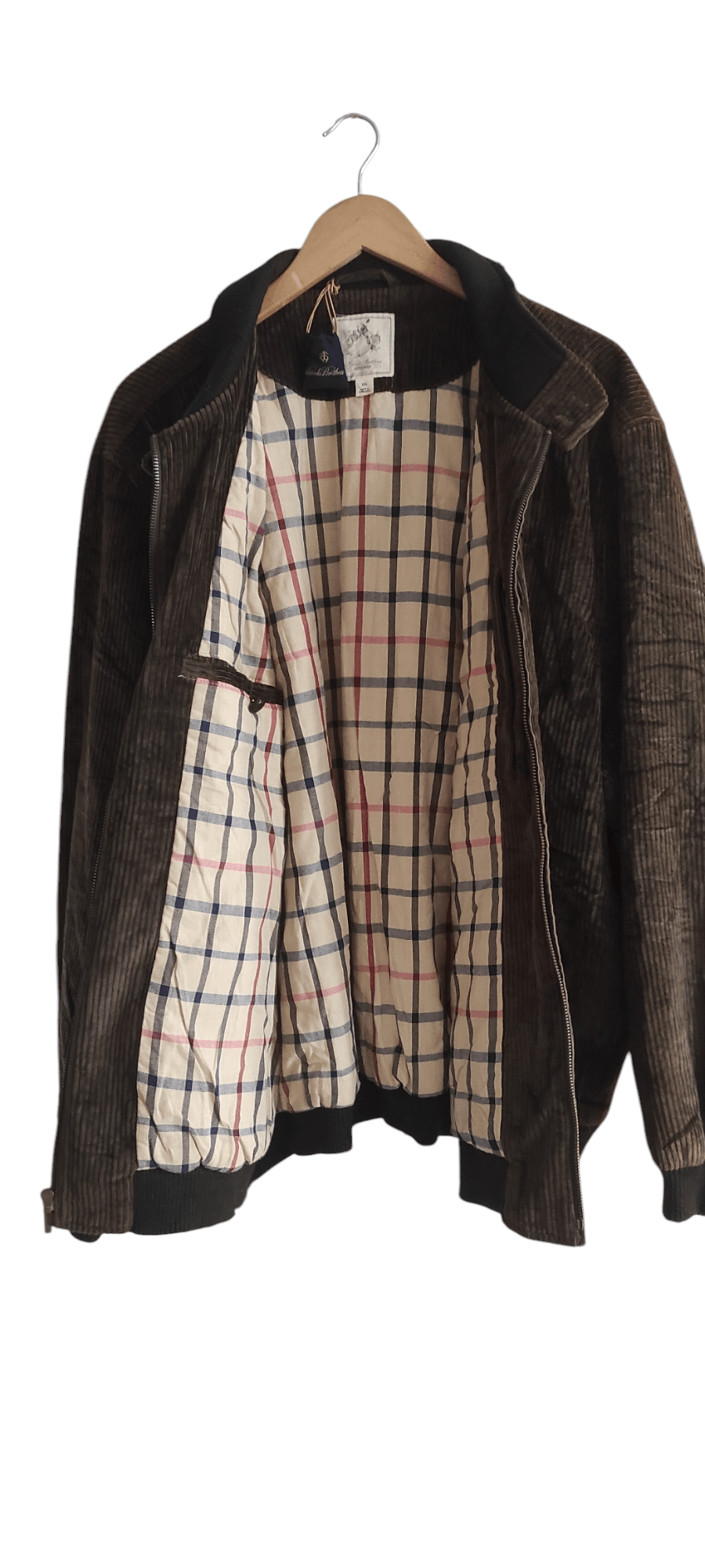 Brooks Brothers × Vintage Brooks Brothers Harrington Corduroy Wool Trim Zip Up Jacket Size US XXL / EU 58 / 5 - 3 Thumbnail