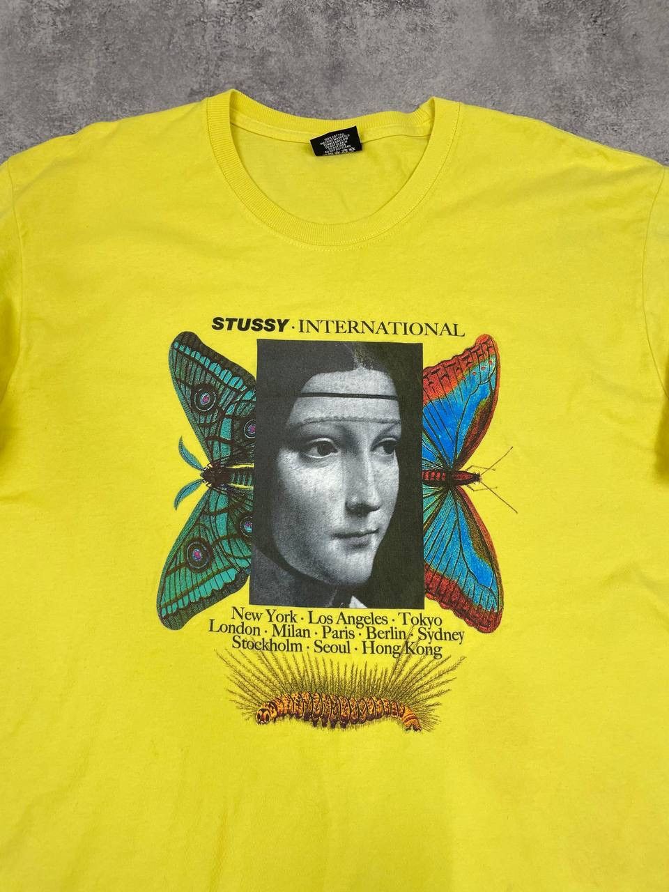 Stussy Stussy Men Cotton Long Sleeve T Shirt Yellow Streetwear Size US L / EU 52-54 / 3 - 2 Thumbnail