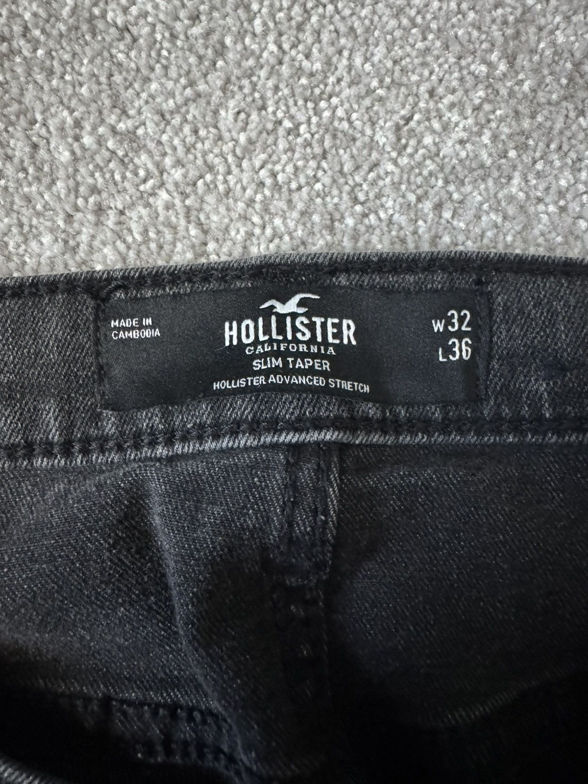 Hollister Black Slim Jeans Size US 32 / EU 48 - 3 Thumbnail