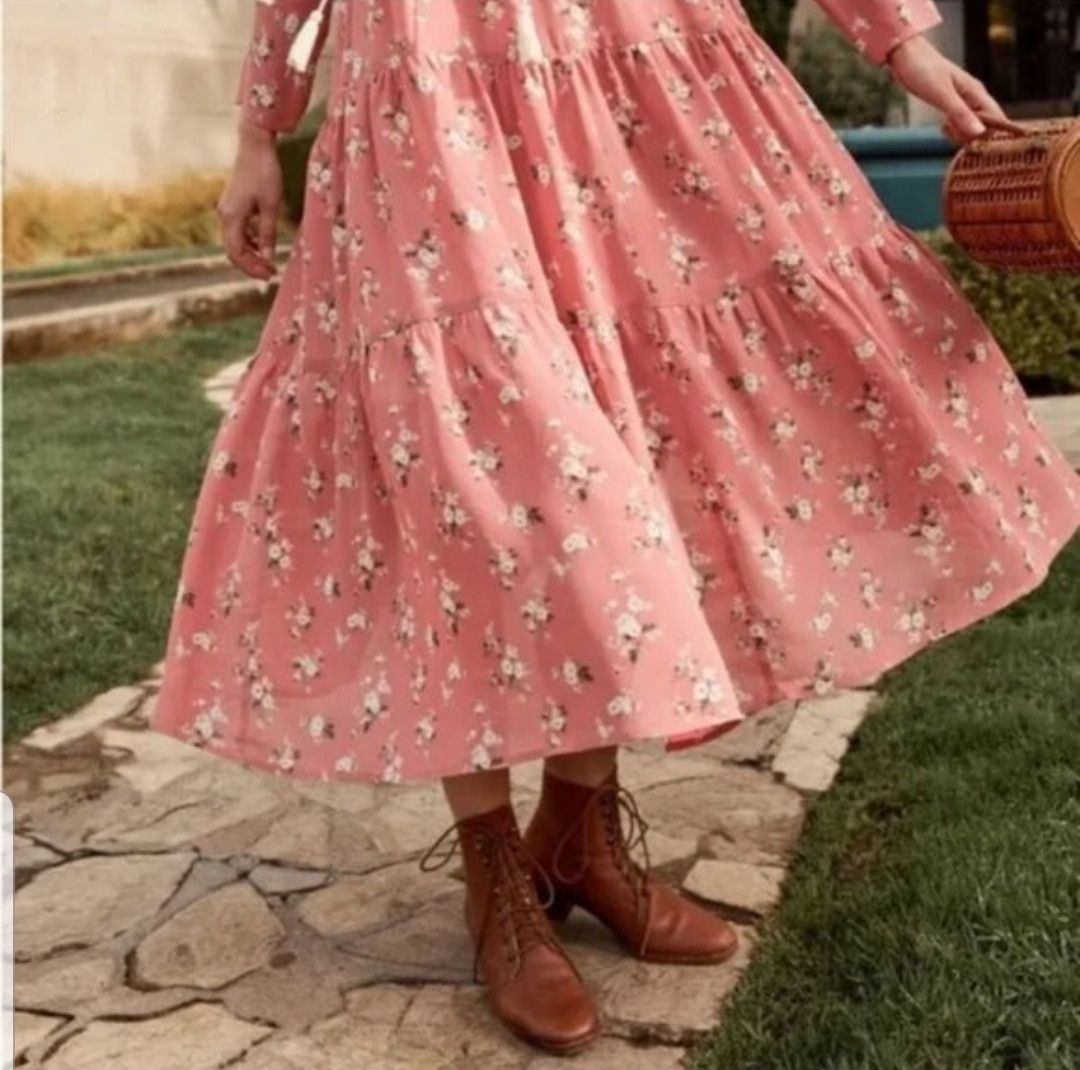 Christy Dawn Christy Dawn pink midi dress Size M / US 6-8 / IT 42-44 - 2 Thumbnail