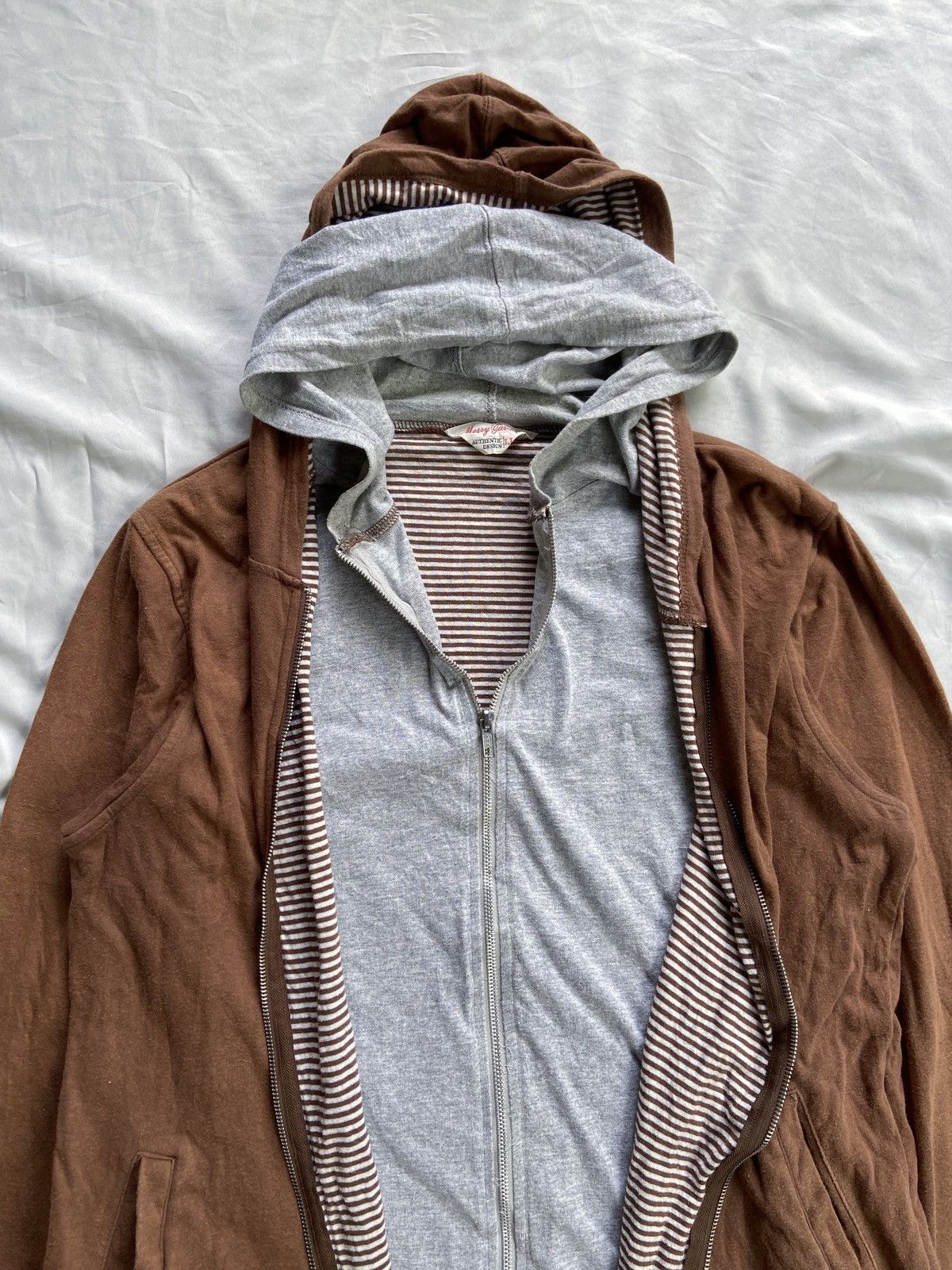 Japanese Brand JAPANESE DOUBLE LAYER ZIP HOODIE yohji yamamoto style Size US L / EU 52-54 / 3 - 5 Thumbnail