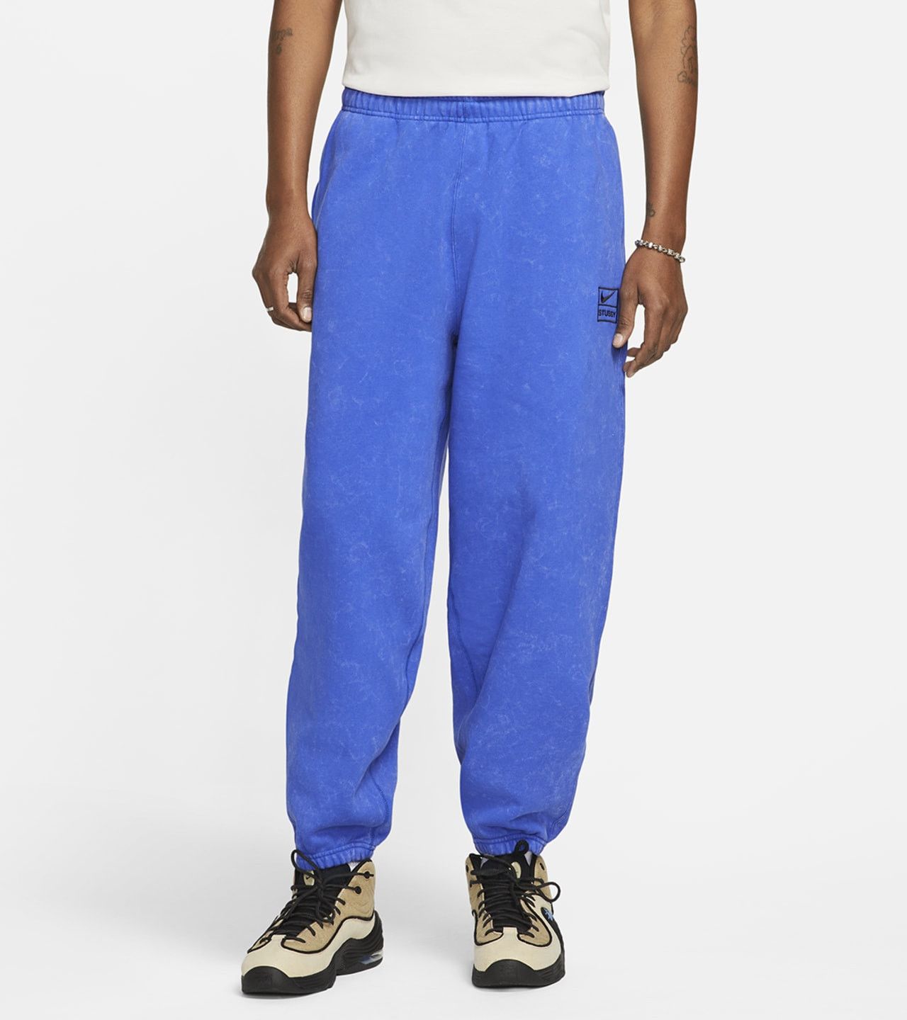 Nike Stussy x Nike Sweatpants Acid Wash Blue XL Size US 36 / EU 52 - 1 Thumbnail