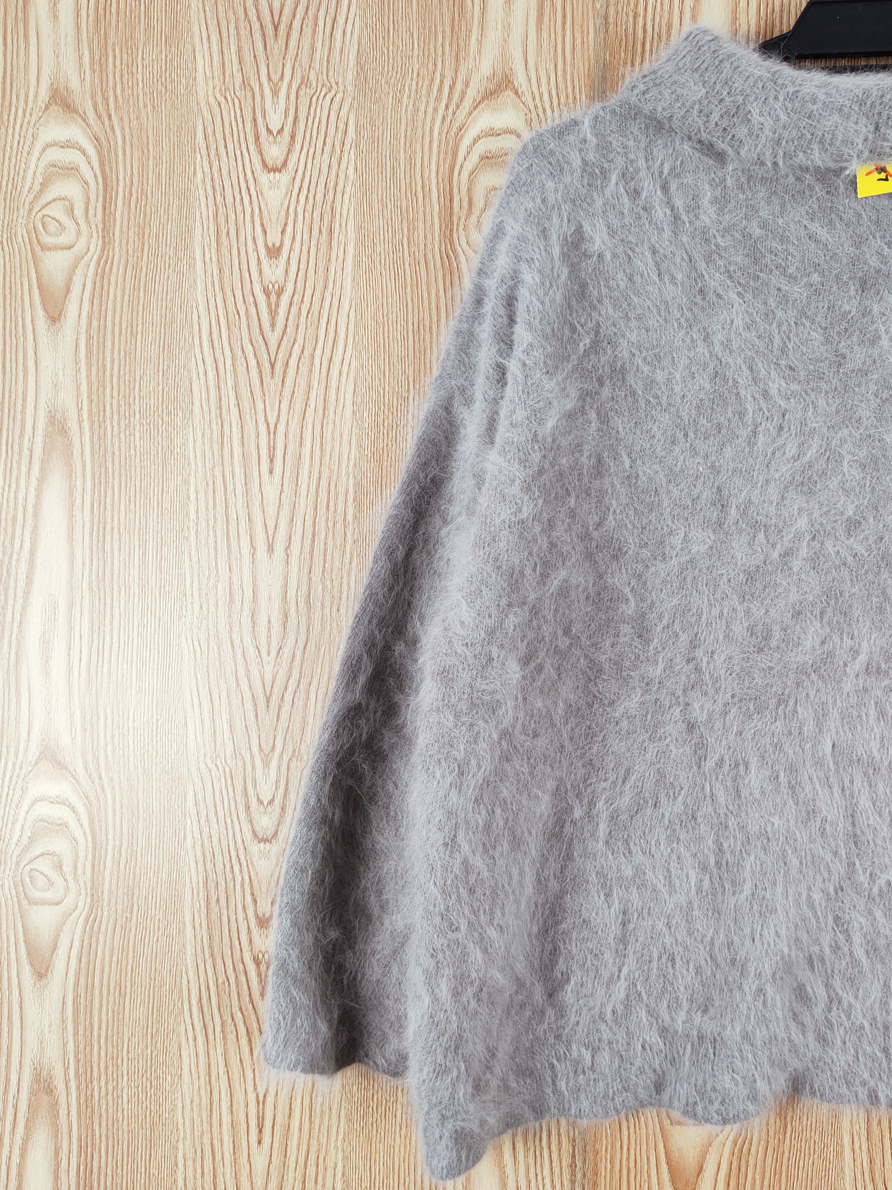 Japanese Brand Japan Gray Shag Shaggy Fur Mohair Knitwear #W770 Size US L / EU 52-54 / 3 - 8 Thumbnail