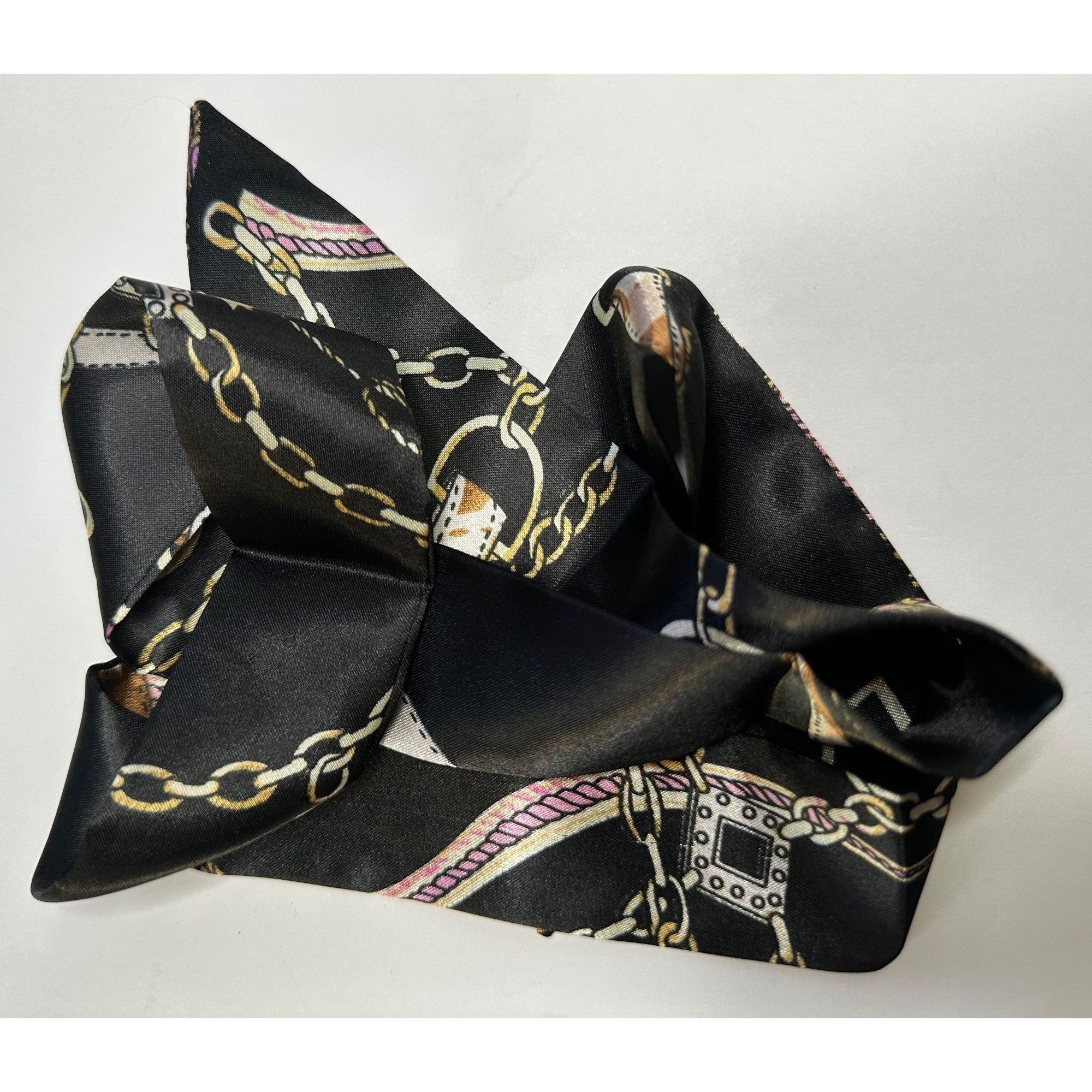 Other Women's Silky Black Bag/Purse Scarf Size ONE SIZE - 4 Thumbnail
