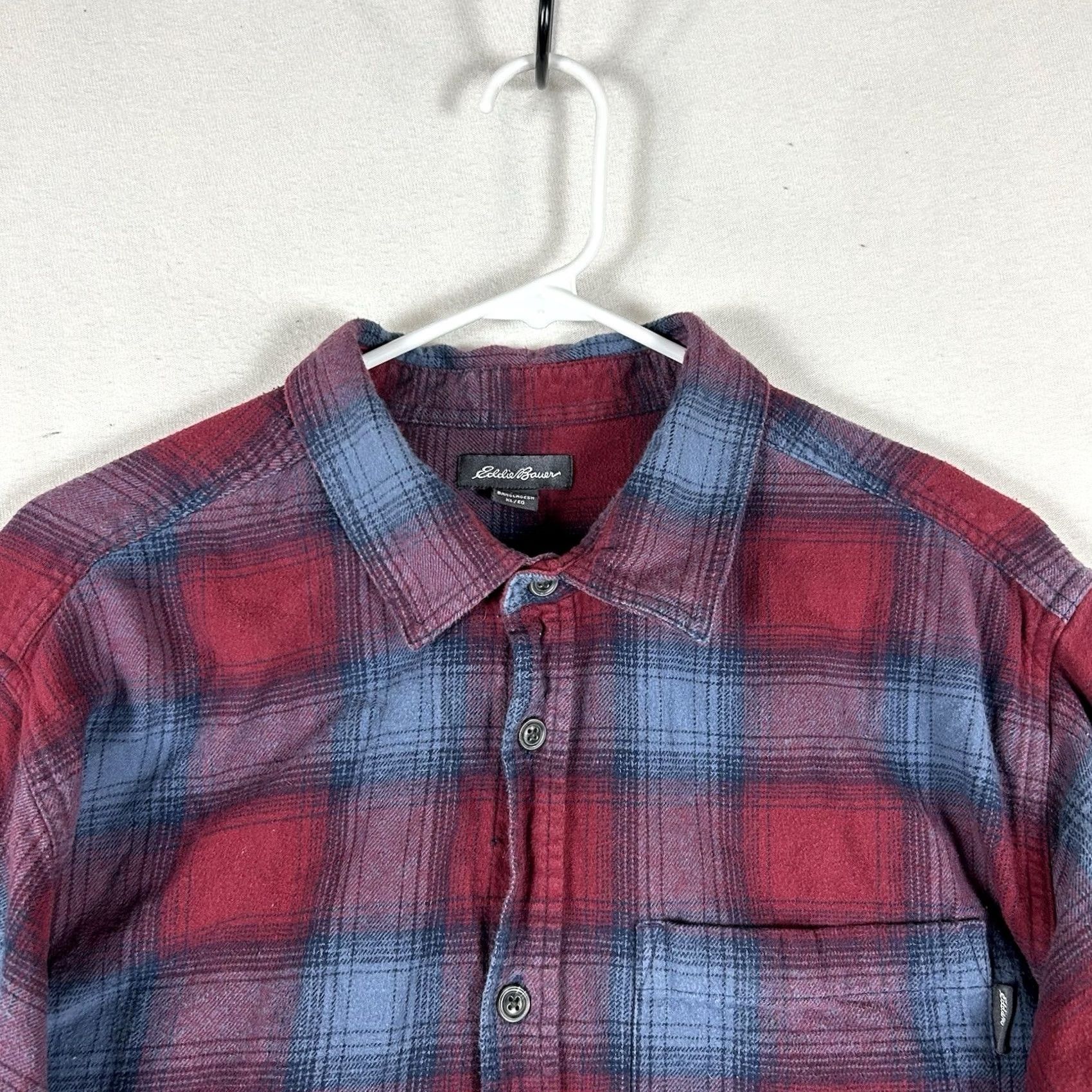 Eddie Bauer Eddie Bauer Button-Up Plaid Flannel Shirt Mens XL Long Sleeve Classic Preppy Top Size US XL / EU 56 / 4 - 2 Thumbnail