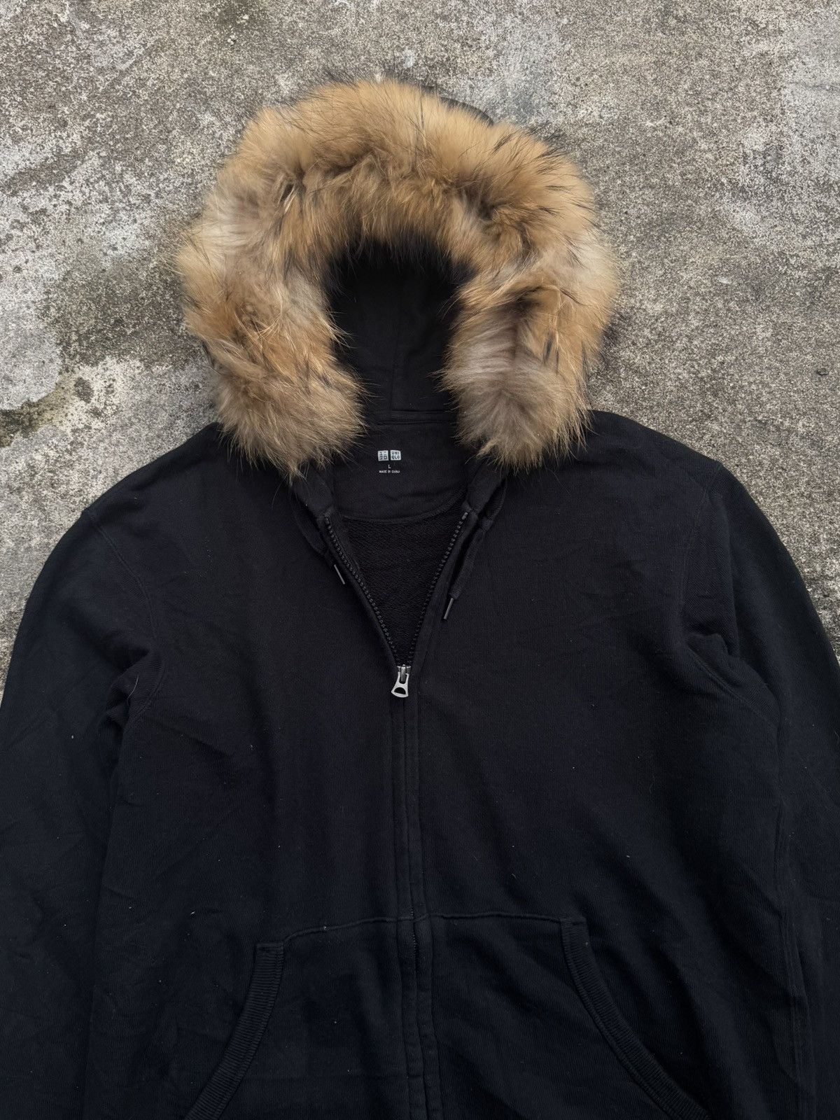 If Six Was Nine × Japanese Brand × Le Grande Bleu (L.G.B.) Furhoodie Black Uniqlo style ifsix lgb goa Size US L / EU 52-54 / 3 - 4 Thumbnail