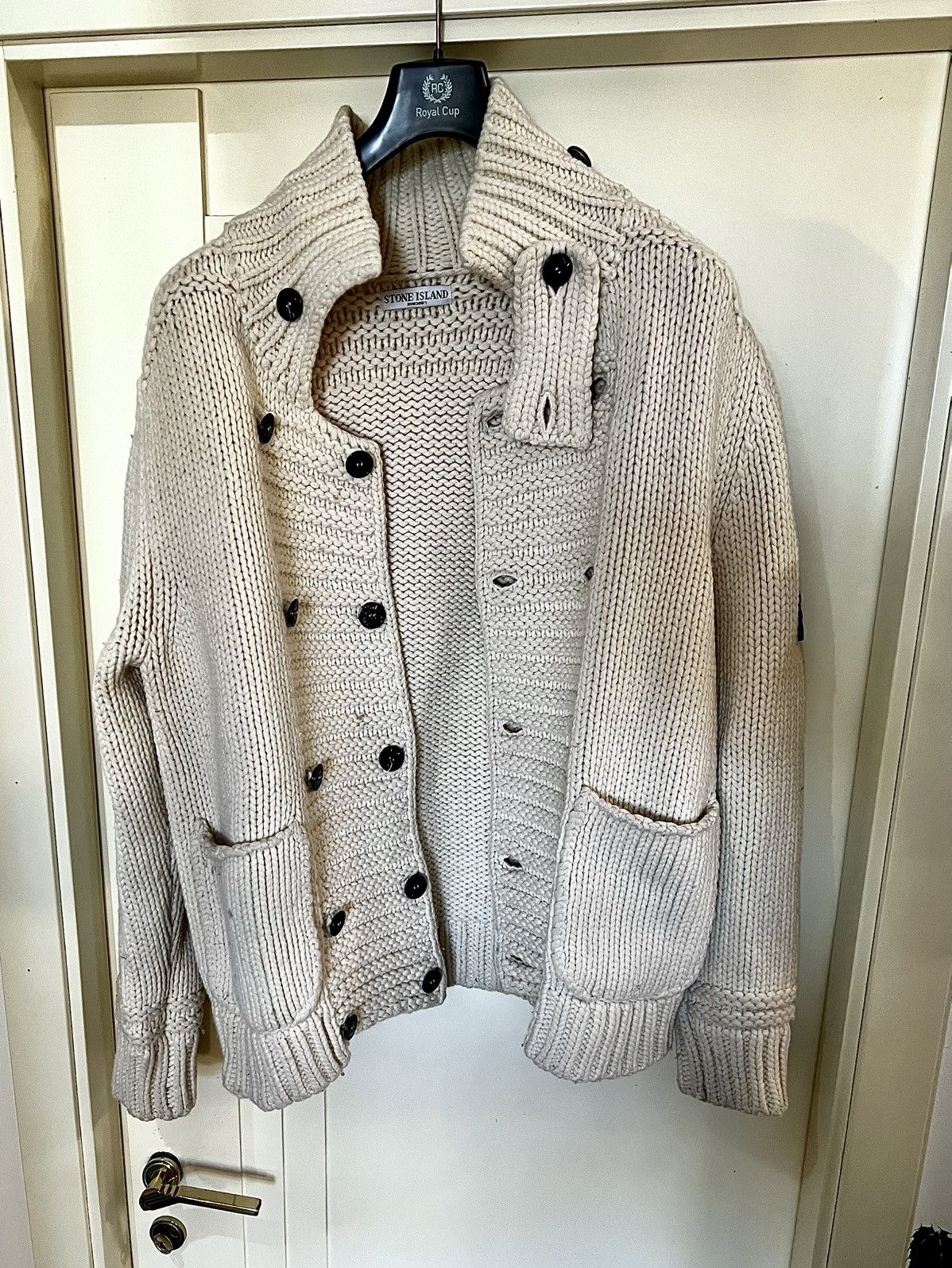100% Coarse Wool Stone Island Sheepskin Jacket tg.L
