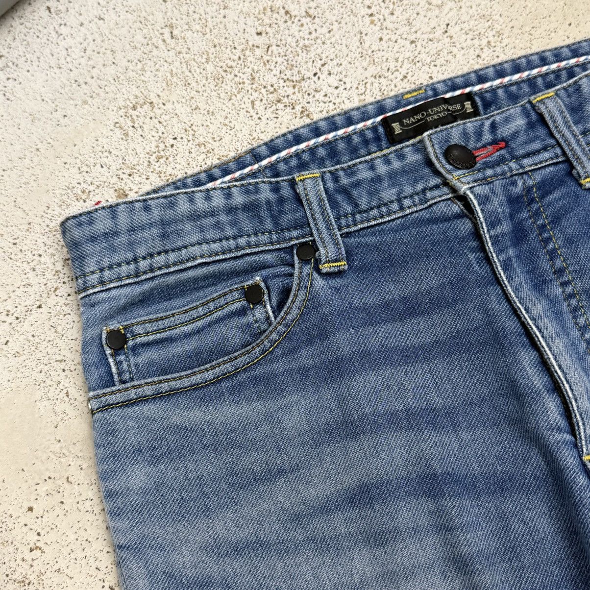 Number (N)ine Nano Universe Tokyo Serge De nimes Slim Stretch Jeans Pants Size US 29 - 8 Thumbnail