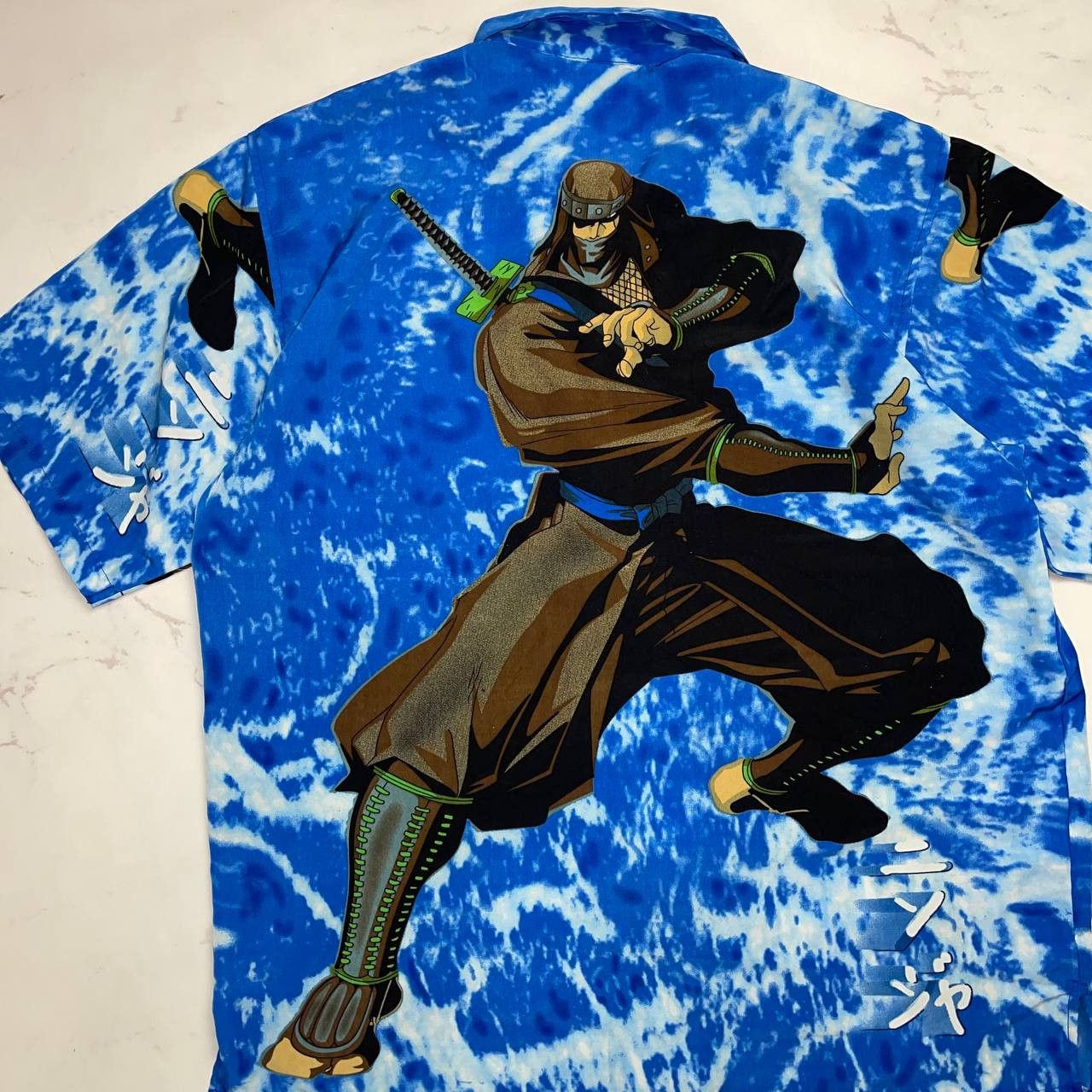 Vintage Vintage Anime Ninja Warrior Oversized Shirt - Akira, Ghost Size US XL / EU 56 / 4 - 15 Thumbnail