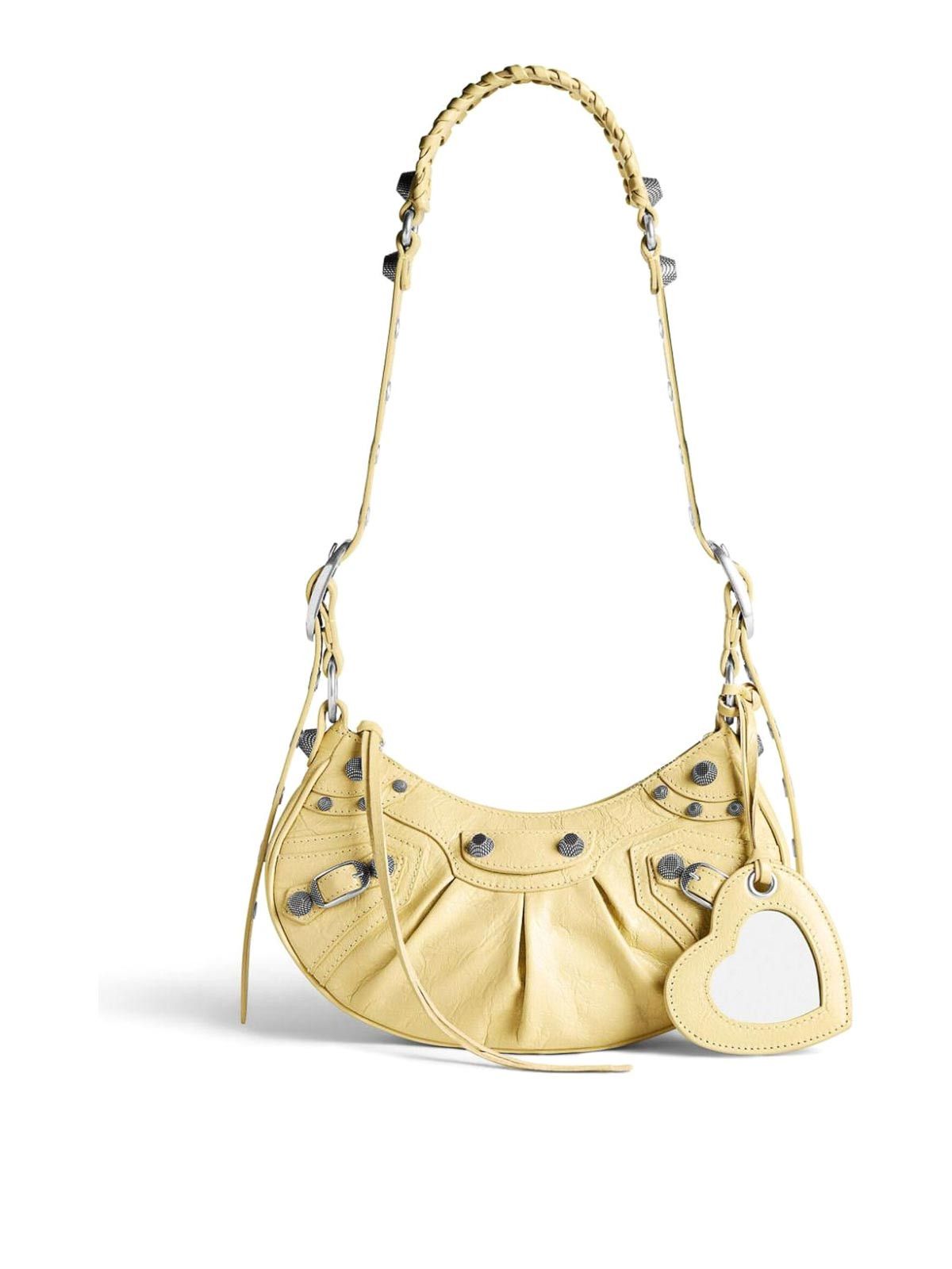 Balenciaga o1mt1gz0824 Size: OS / Le Cagole XS Shoulder Bag in Yellow Size ONE SIZE - 1 Thumbnail
