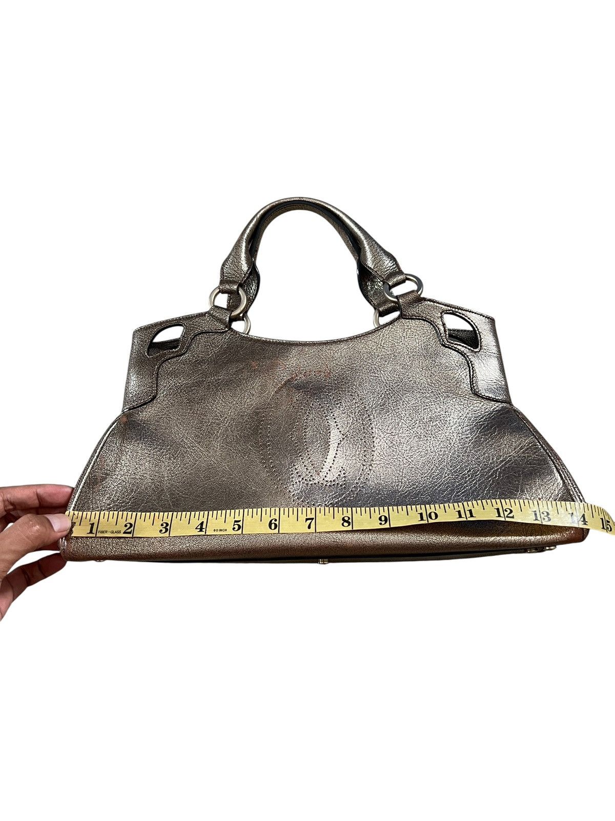Cartier Cartier Marcello Leather Gold Handbag Size ONE SIZE - 19 Thumbnail