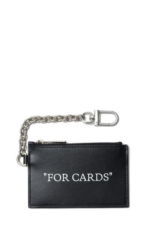 Off-White o1gr1nt0325 Size: OS / Quote Bookish Key Ring Card in Black Size ONE SIZE - 1 Thumbnail