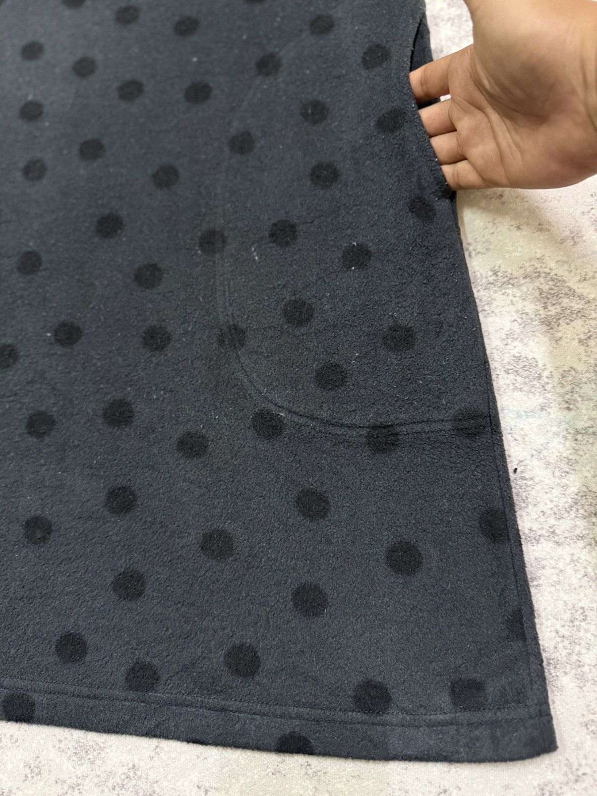 Yohji Yamamoto Y’s for living polkadot turtle neck fleece tunic dress Size M / US 6-8 / IT 42-44 - 4 Thumbnail