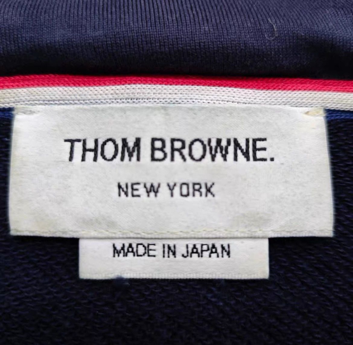 Thom Browne Thom Browne Classic 4-Bar Hoodie Navy Sz 2 Size US S / EU 44-46 / 1 - 3 Thumbnail