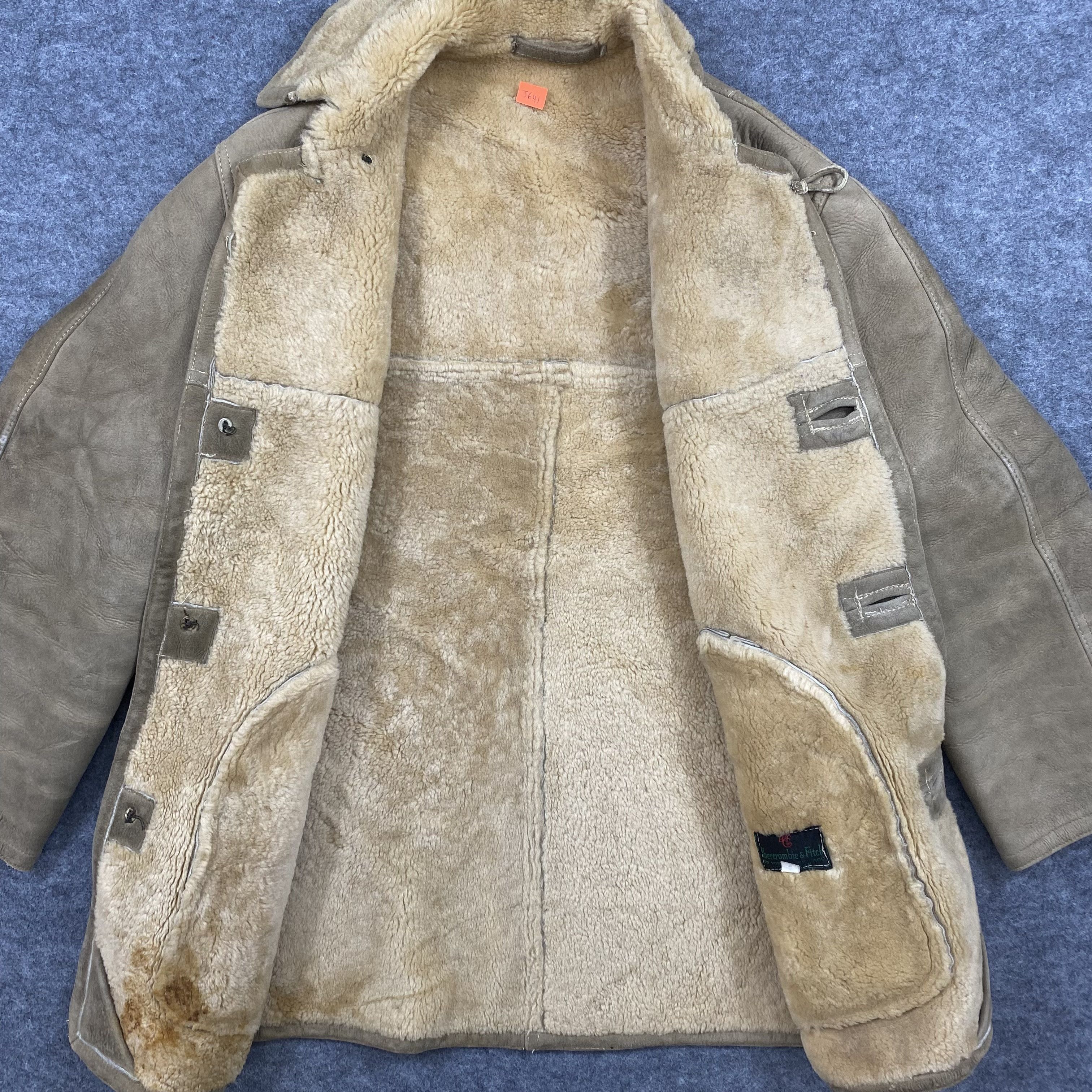 Abercrombie & Fitch VINTAGE 80s ABERCROMBIE & FITCH LEATHER JACKET-J641 Size US L / EU 52-54 / 3 - 3 Thumbnail
