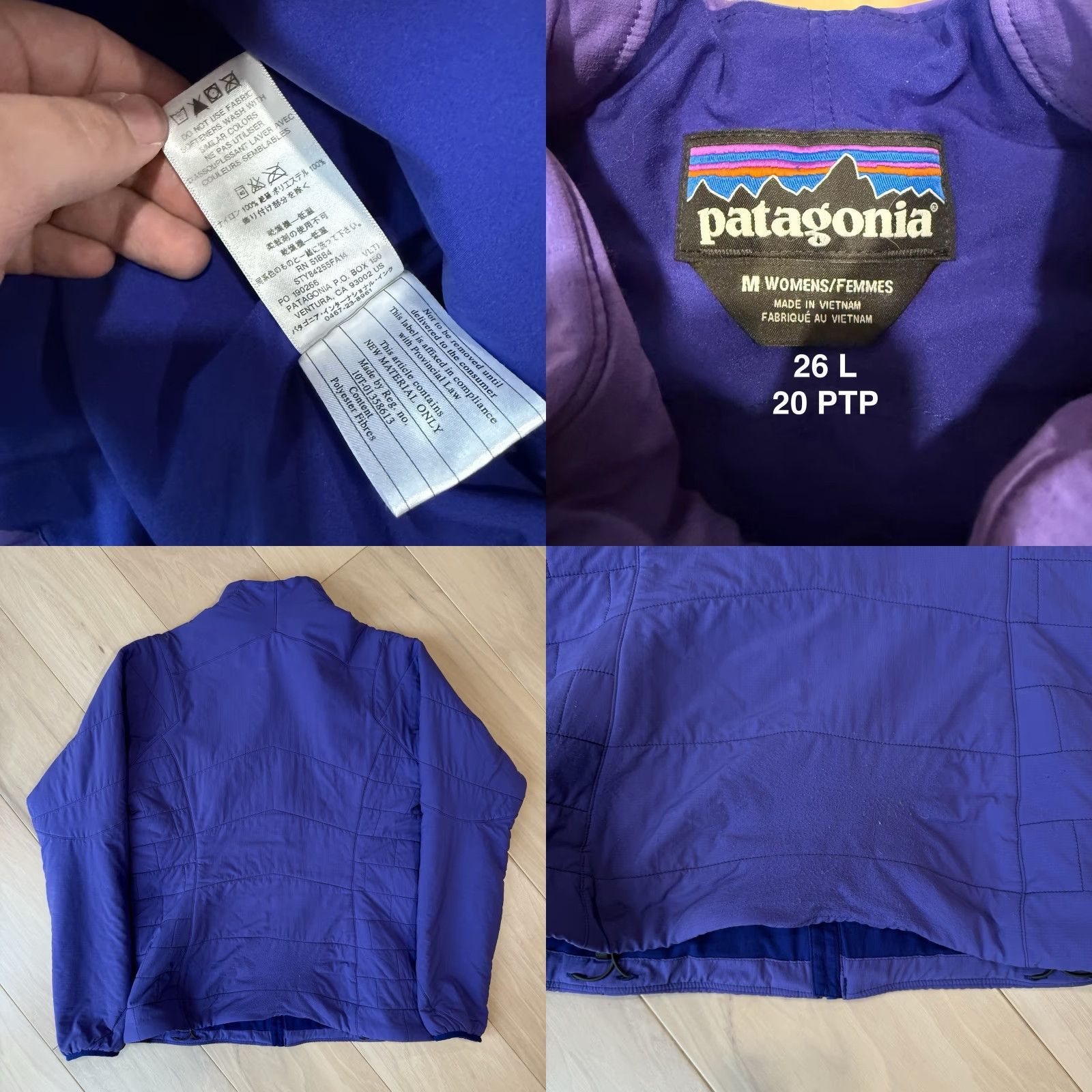 Patagonia Patagonia Nano Air Jacket Women's M Purple Full Zip Lightweight Softshell Regular Fit Casual Outdoors Size M / US 6-8 / IT 42-44 - 8 Thumbnail