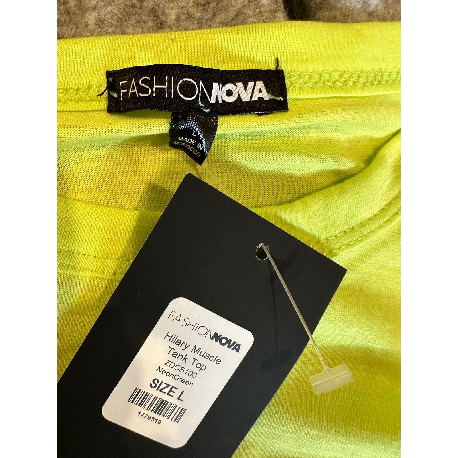 Other Hillary Muscle Tank Top Neon Green Size L Size L / US 10 / IT 46 - 11 Thumbnail