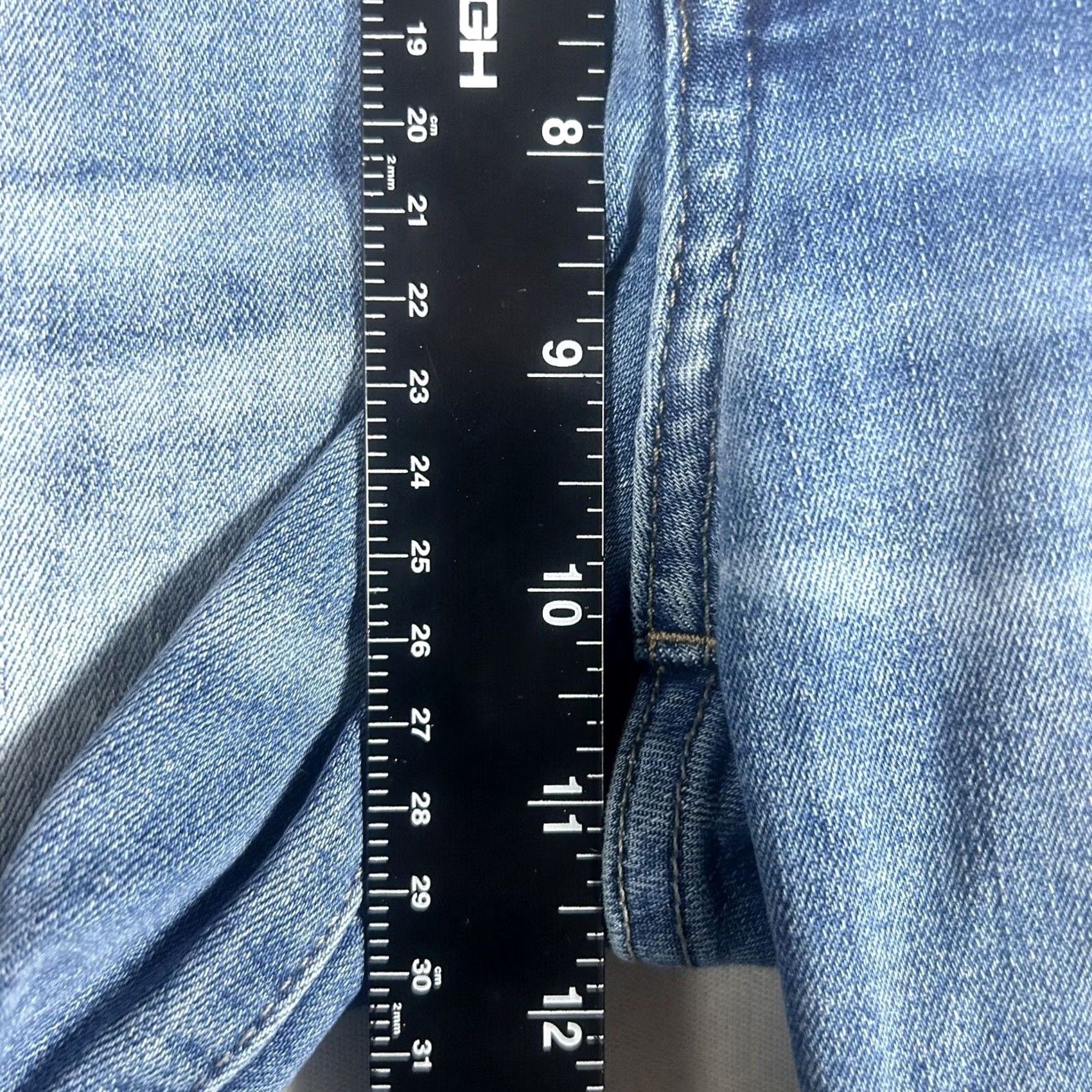 Lucky Brand Lucky Brand Jeans Ankle Button Fly Raw Hem High Rise Crop Women's 6 Blue Denim Size 28" / US 6 / IT 42 - 5 Thumbnail