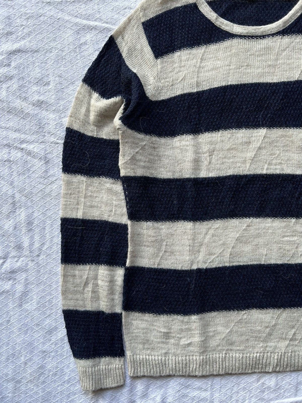 Issey Miyake × Japanese Brand 💸BINDINGOFFER💸Japanese Knit Stripe Good day Long Sleeve Size US M / EU 48-50 / 2 - 3 Thumbnail