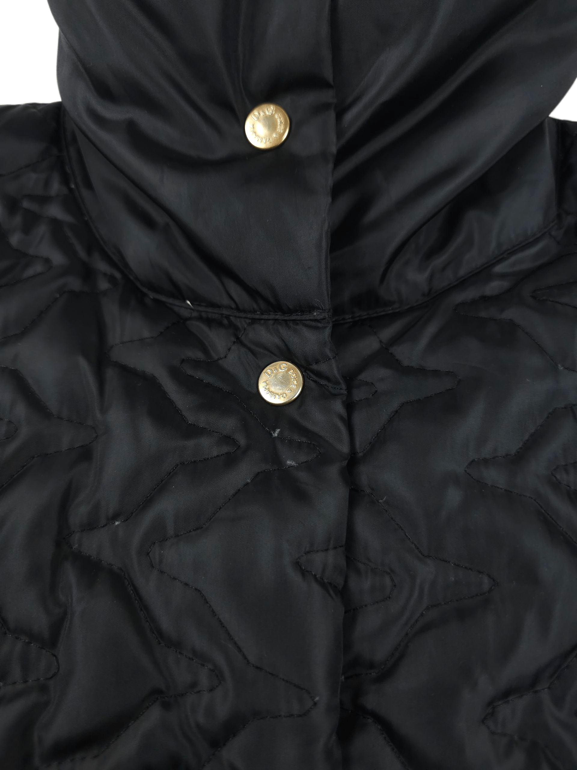 Dolce & Gabbana 💎 Dolce & Gabbana Black Quilted Down Jacket Size L Size L / US 10 / IT 46 - 5 Thumbnail