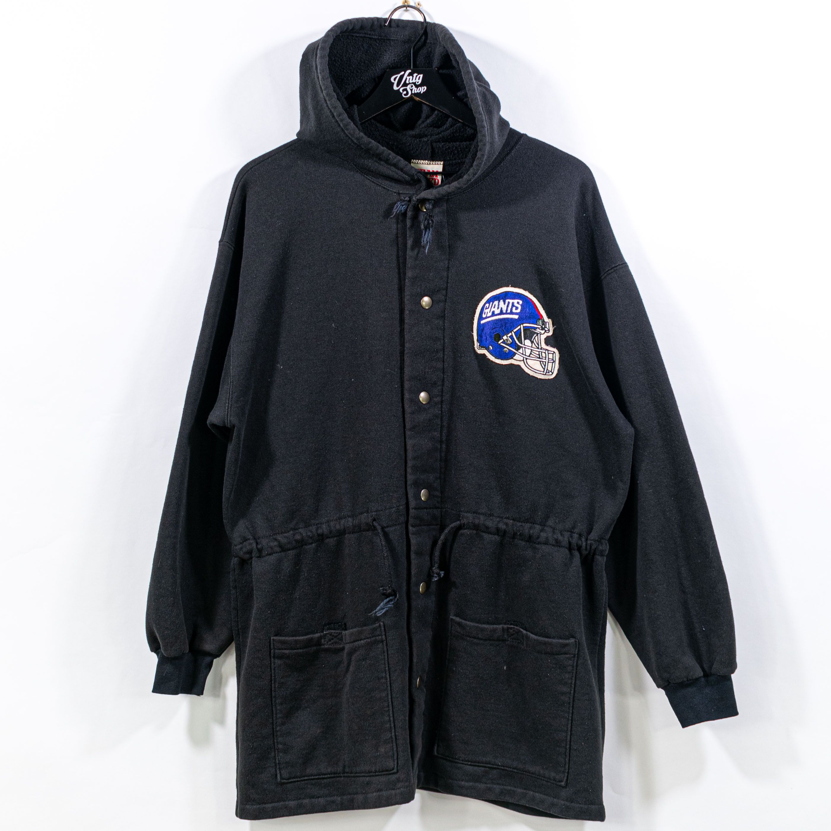 NFL Team Rated New York Giants Sweatshirt Snap Jacket VTG 80s Size US L / EU 52-54 / 3 - 2 Thumbnail