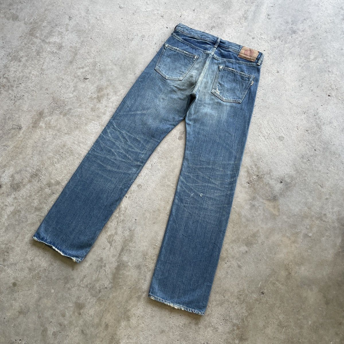 OMNIGOD Vintage OMNIGOD Jeans Selvedge Distressed Denim Faded Pants Size US 32 / EU 48 - 16 Thumbnail