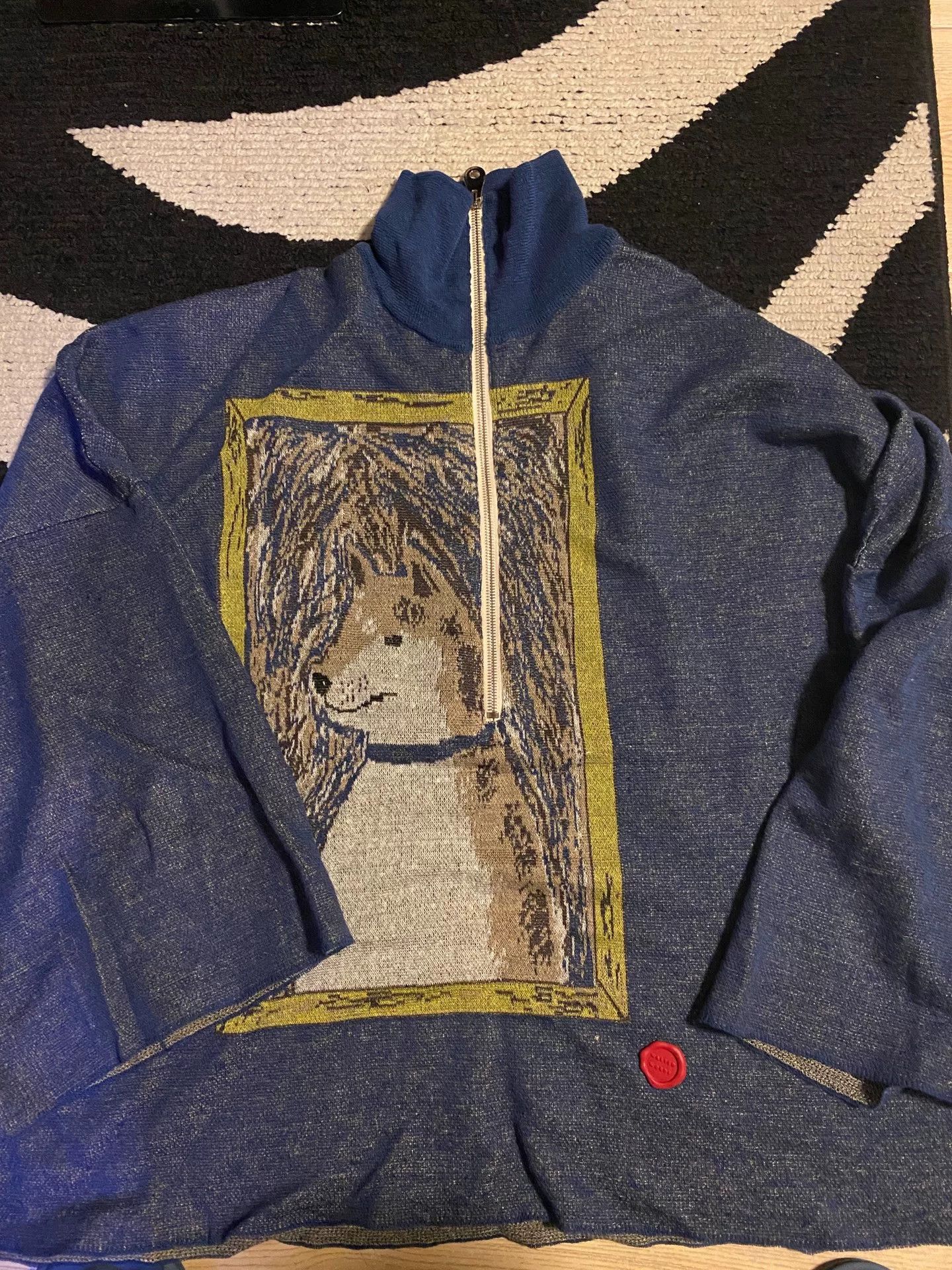 SHINYAKOZUKA Shinyakozuka 24ss Shiba Inu Portrait Pullover Size US L / EU 52-54 / 3 - 1 Thumbnail