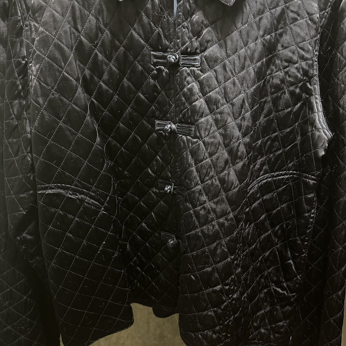 Vintage 1980s Women’s Vintage Kiko Quilted Satin Jacket Hong Kong S Size S / US 4 / IT 40 - 3 Thumbnail