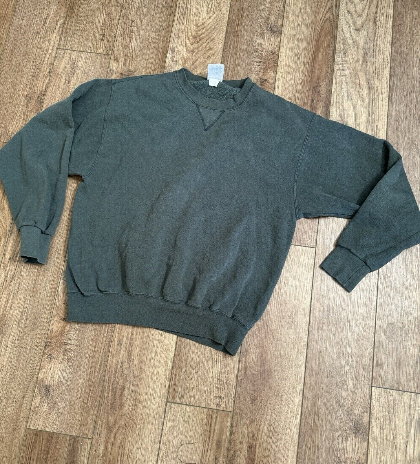 Vintage Vintage Cheetah Blank Green Crewneck Sweater Size US M / EU 48-50 / 2 - 1 Thumbnail