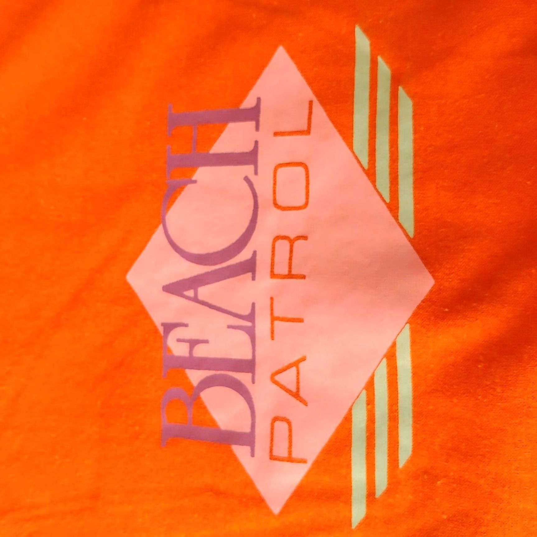 Velva Sheen VINTAGE Velva Sheen Beach Patrol T-Shirt Shirt Men L Orange Single Stitch Surf Coast Coastal Size US L / EU 52-54 / 3 - 5 Thumbnail