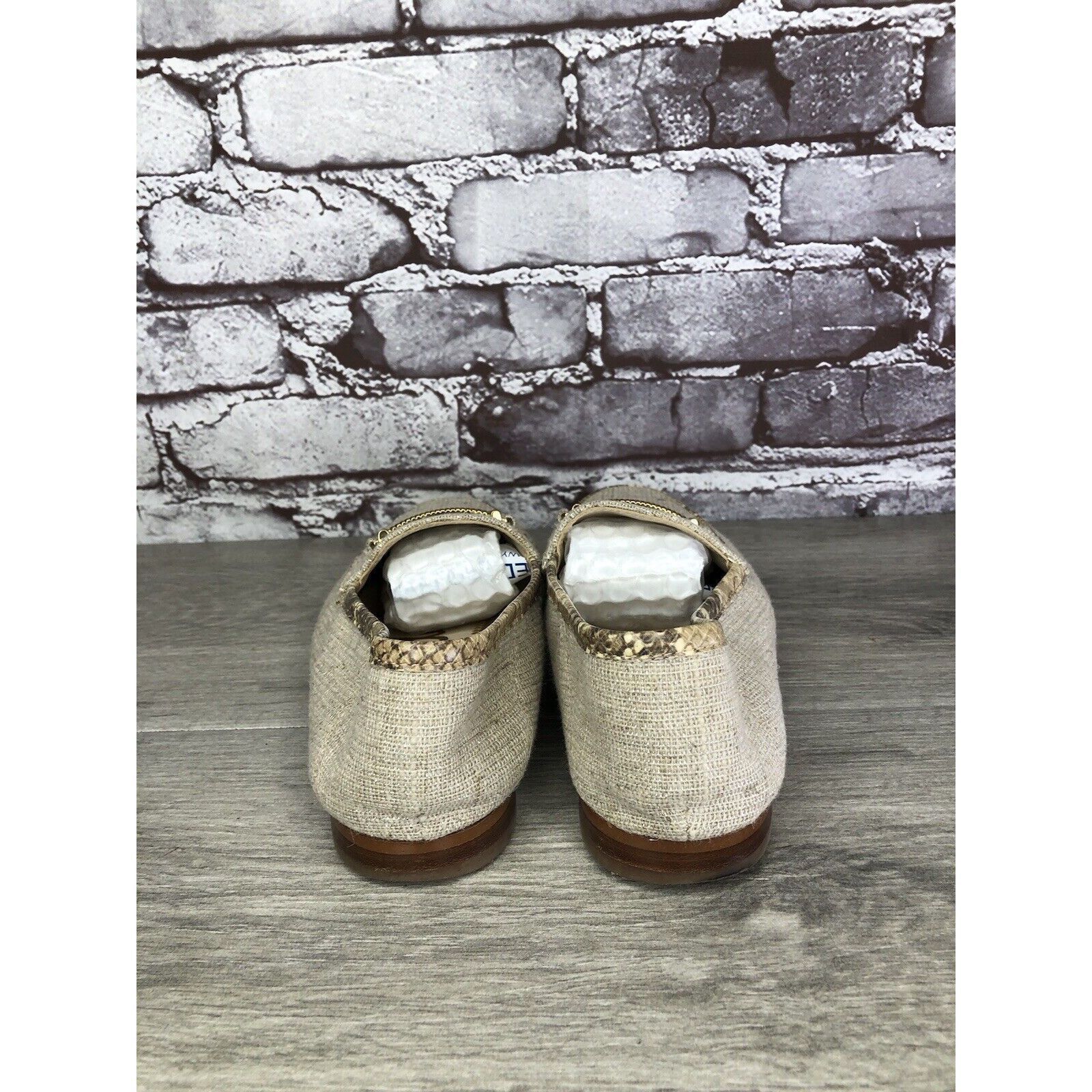 Sam Edelman Sam Edelman Lior Beige Leather Horsebit Almond Toe Slip On F Size US 7 / IT 37 - 4 Thumbnail