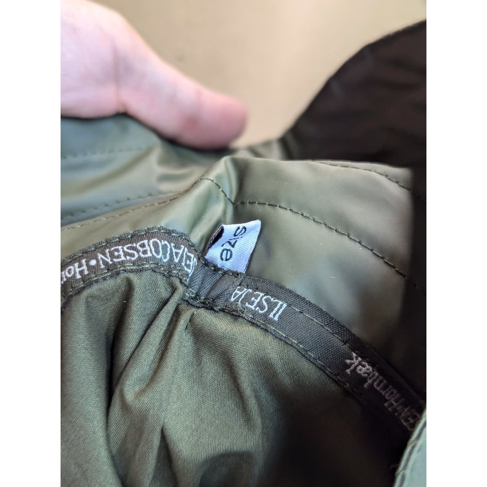 Ilse Jacobsen VINTAGE? No. Ilse Jacobsen Hornbaek Womens Green Bucket Hat One Size Waterproof Chin Strap Size ONE SIZE - 5 Thumbnail