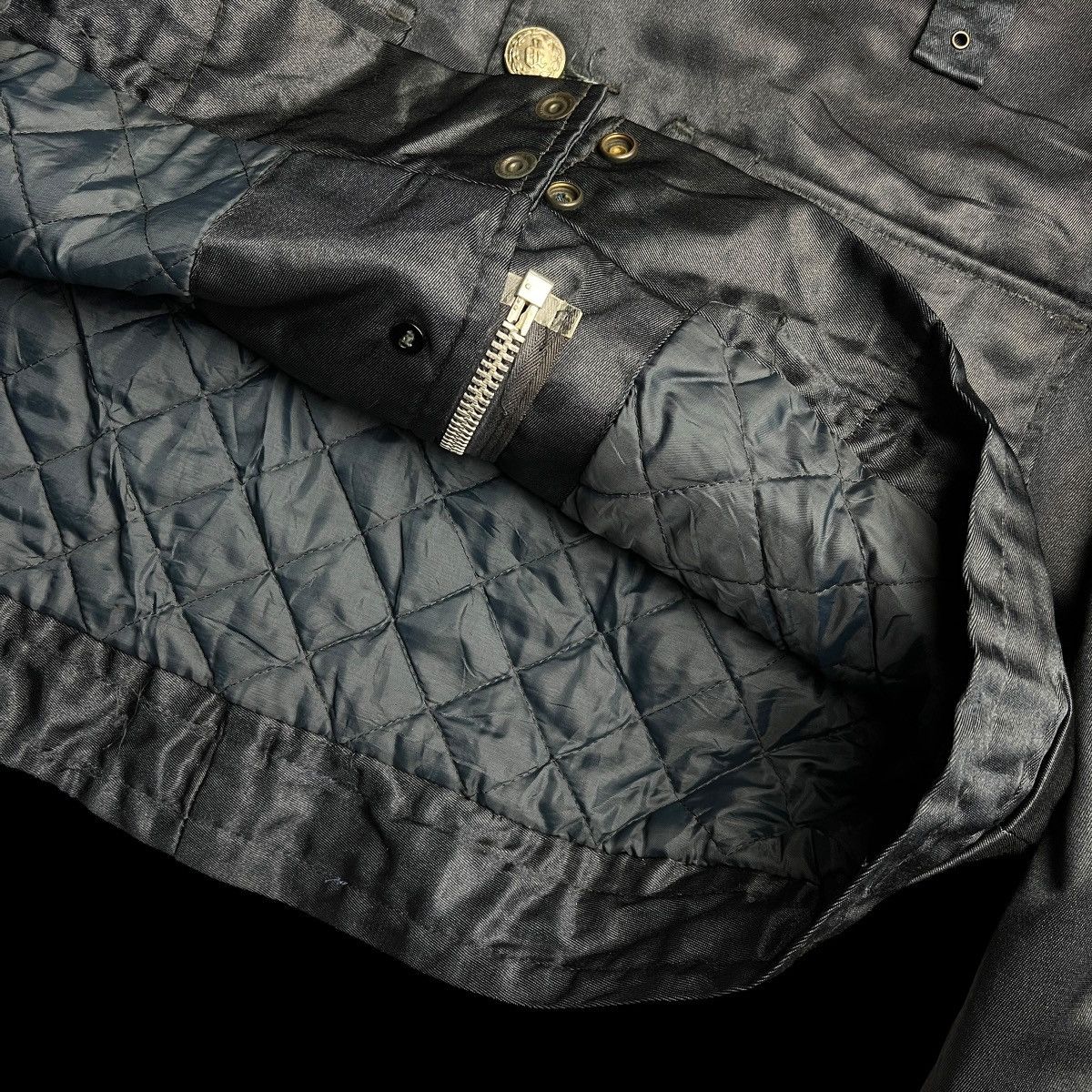 Other Vintage 1970s Tuffy Jack Police Jacket Blue Quilted Lined Size US L / EU 52-54 / 3 - 6 Thumbnail