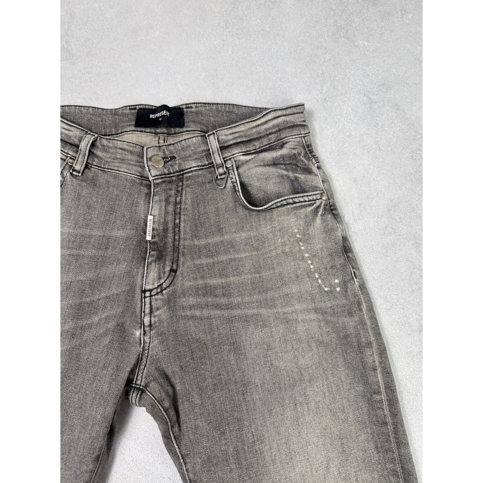 Represent Clo. Represet Clo Men Grey Jeans Size 31 Denim Pants Size US 31 - 2 Thumbnail