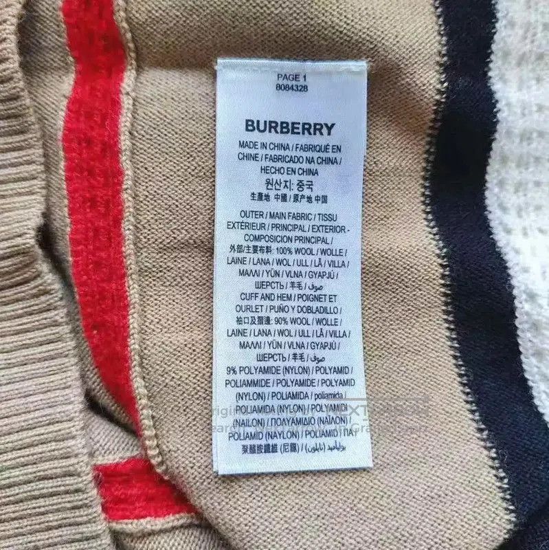 Burberry Burberry Spring Autumn Wool Striped Cardigan. Size M / US 6-8 / IT 42-44 - 5 Thumbnail