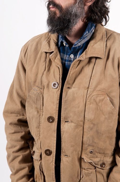 Levi's Vintage Clothing LEVI‘S VINTAGE CLOTHING - Distressed Hunting Jacket (2011) Size US L / EU 52-54 / 3 - 1 Thumbnail
