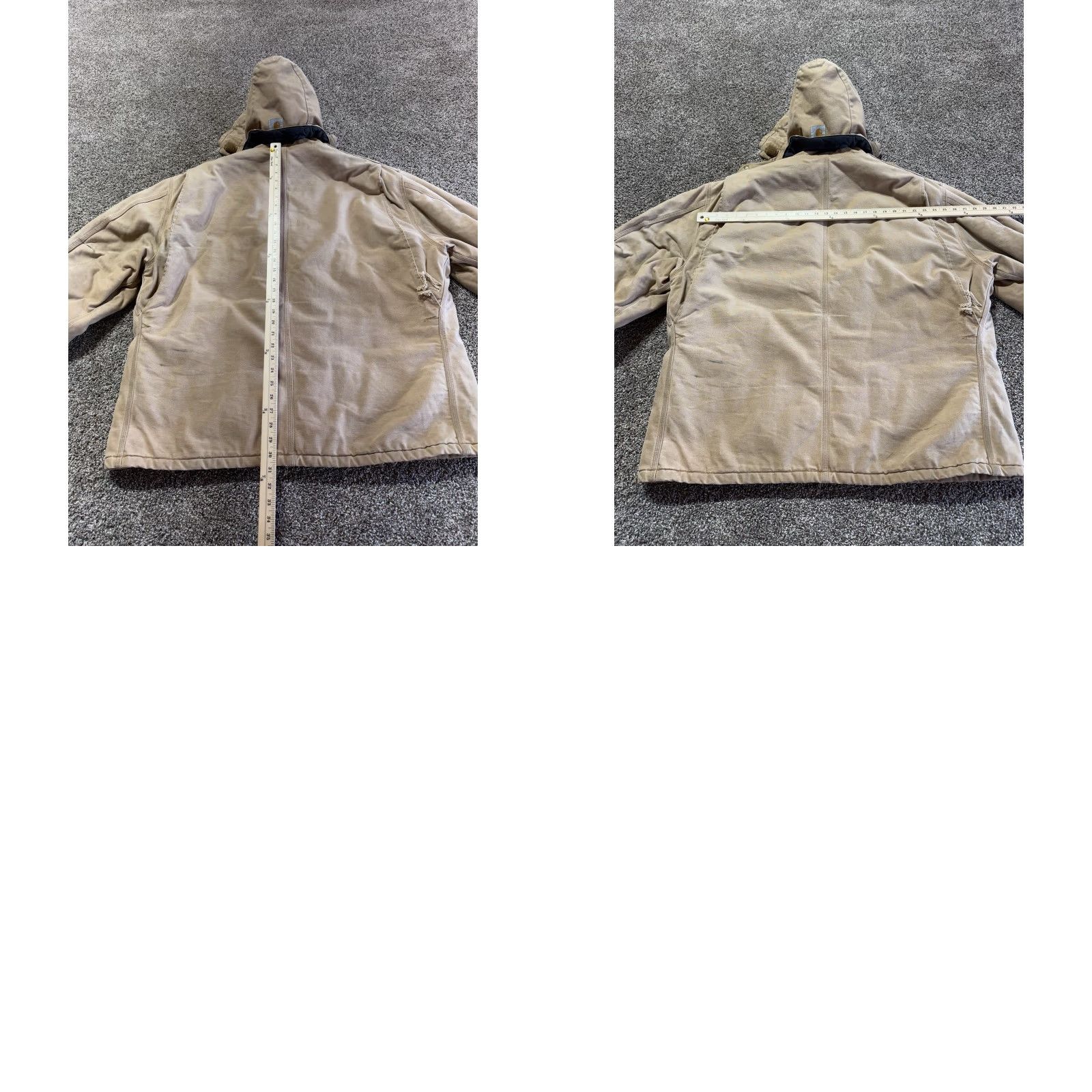 Carhartt VINTAGE Carhartt Jacket 3XL Tan Distressed Faded 90s Workwear Logo Quilted Zipper Carhartt C03 Mens Size US XXL / EU 58 / 5 - 10 Thumbnail