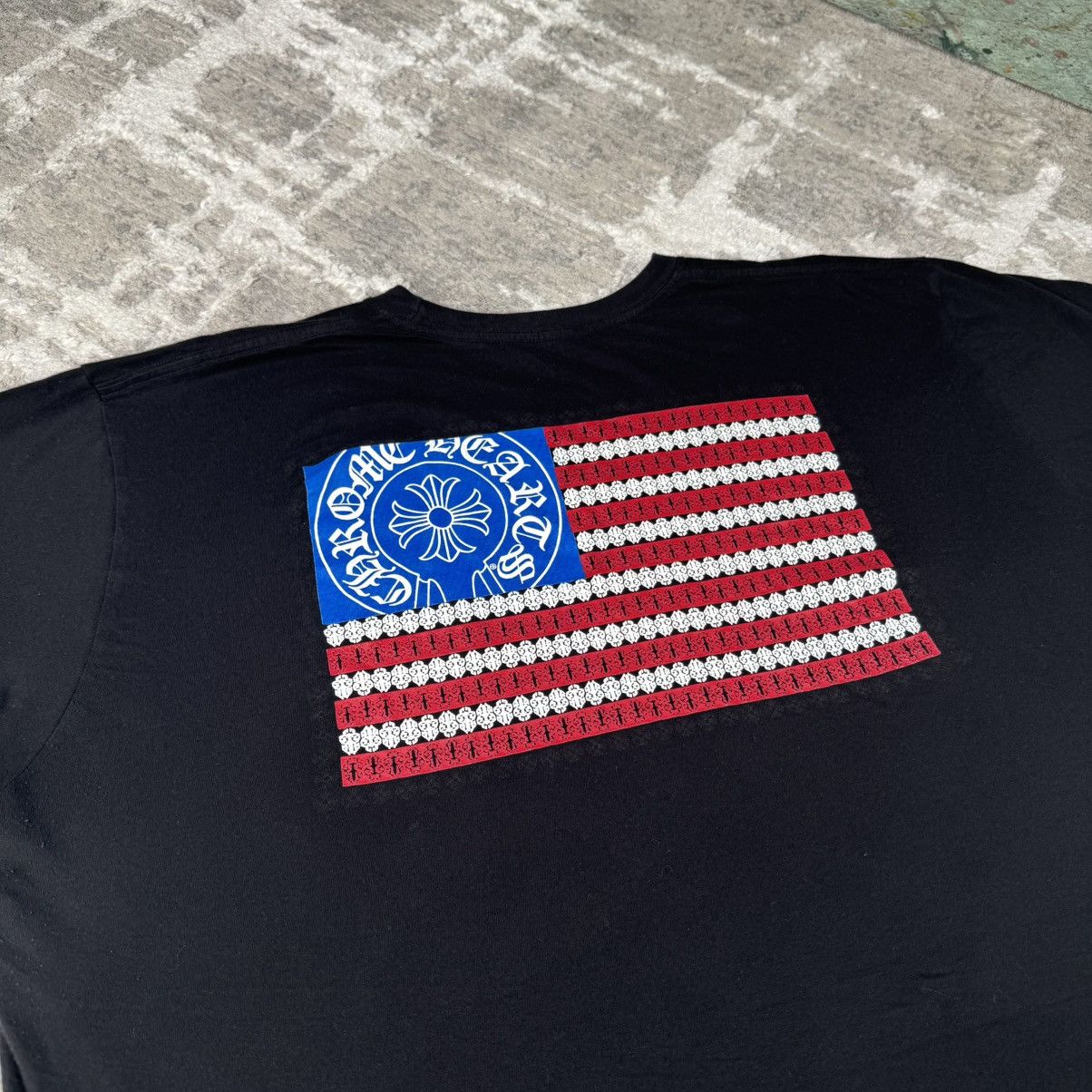 Chrome Hearts Flag USA dagger short sleeve tee shirt Size US XXL / EU 58 / 5 - 4 Thumbnail