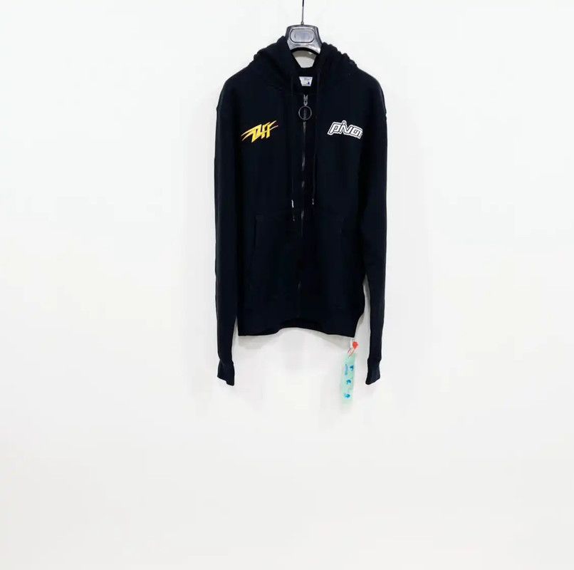 Off-White Off-White Black Cotton Long Sleeve Hoodie 0089 Size US S / EU 44-46 / 1 - 1 Thumbnail
