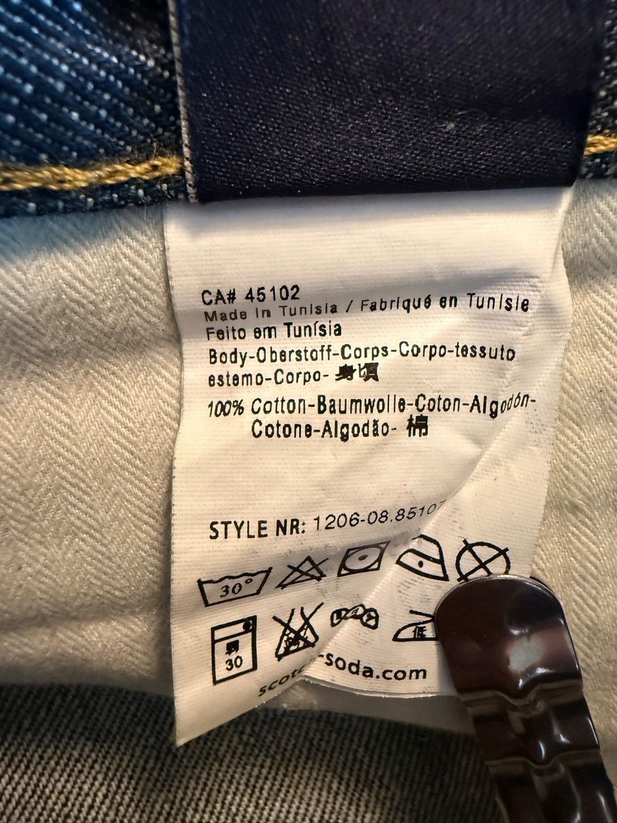 Scotch & Soda Scotch & Soda, Dean, Heavy Rigid Denim Jeans, Mens 33x32 Size US 33 - 8 Thumbnail