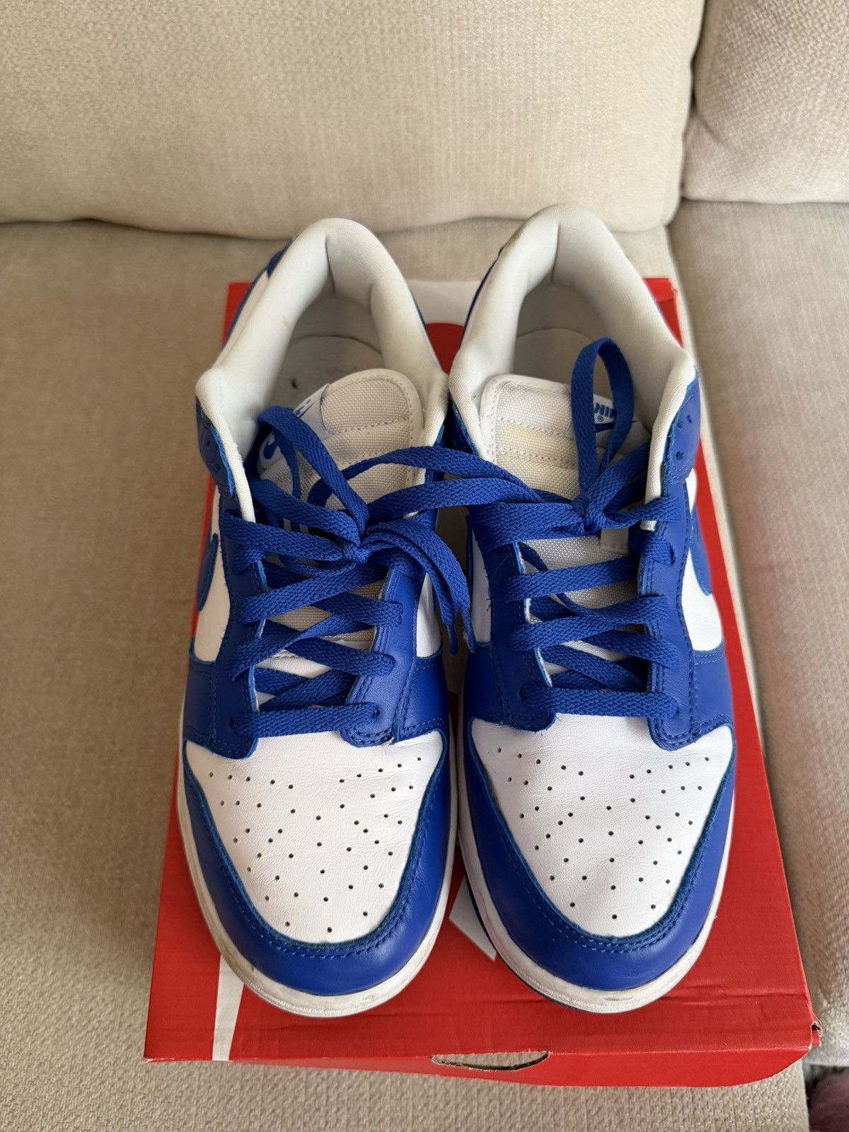 Nike NIKE DUNK LOW RETRO SP “KENTUCKY” - BLUE Size US 10 / EU 43 - 6 Thumbnail
