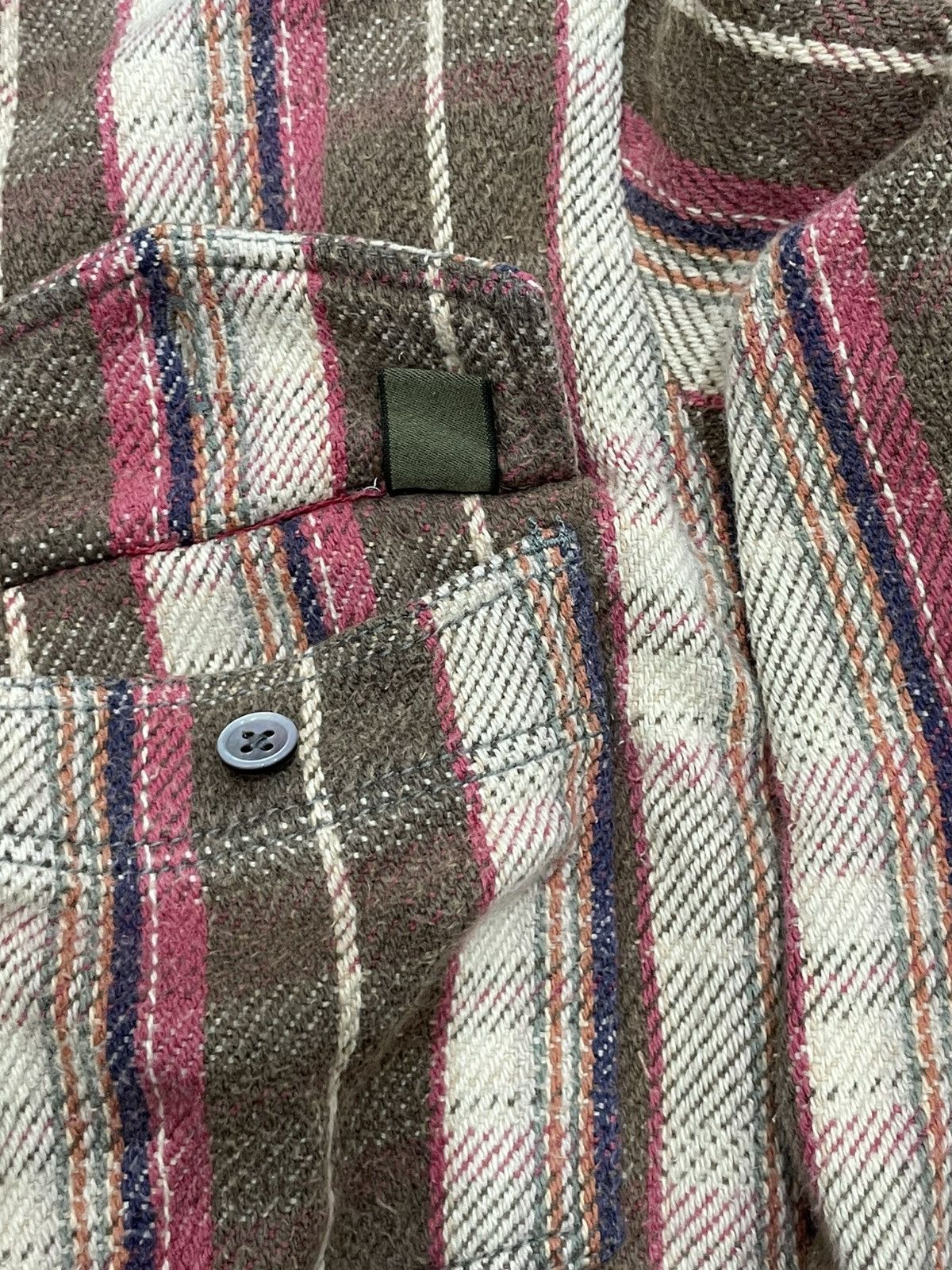 Nigel Cabourn Nigel Cabourn Reversible Heavy Flannel Shirt Kapital Style Size US M / EU 48-50 / 2 - 9 Thumbnail