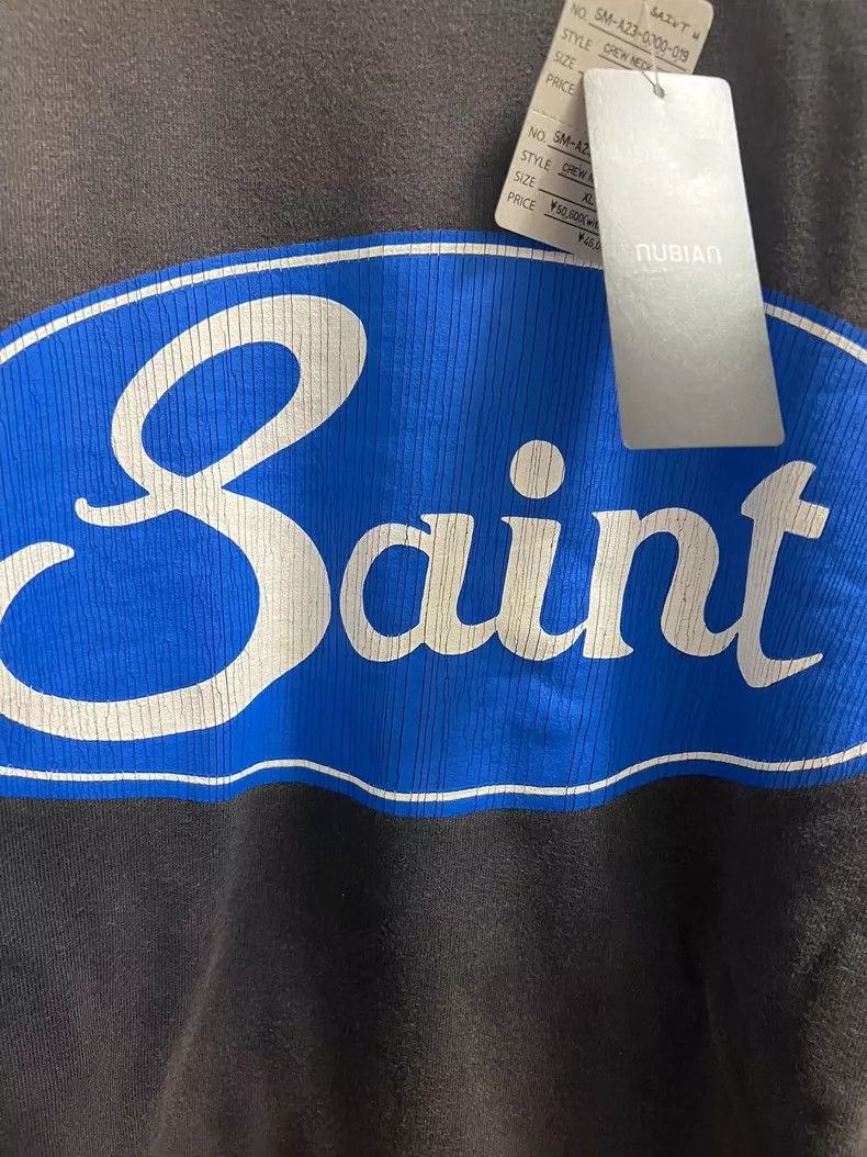 Saint Michael Saint Michael Blue circle retro old hoodie Size US XL / EU 56 / 4 - 5 Thumbnail