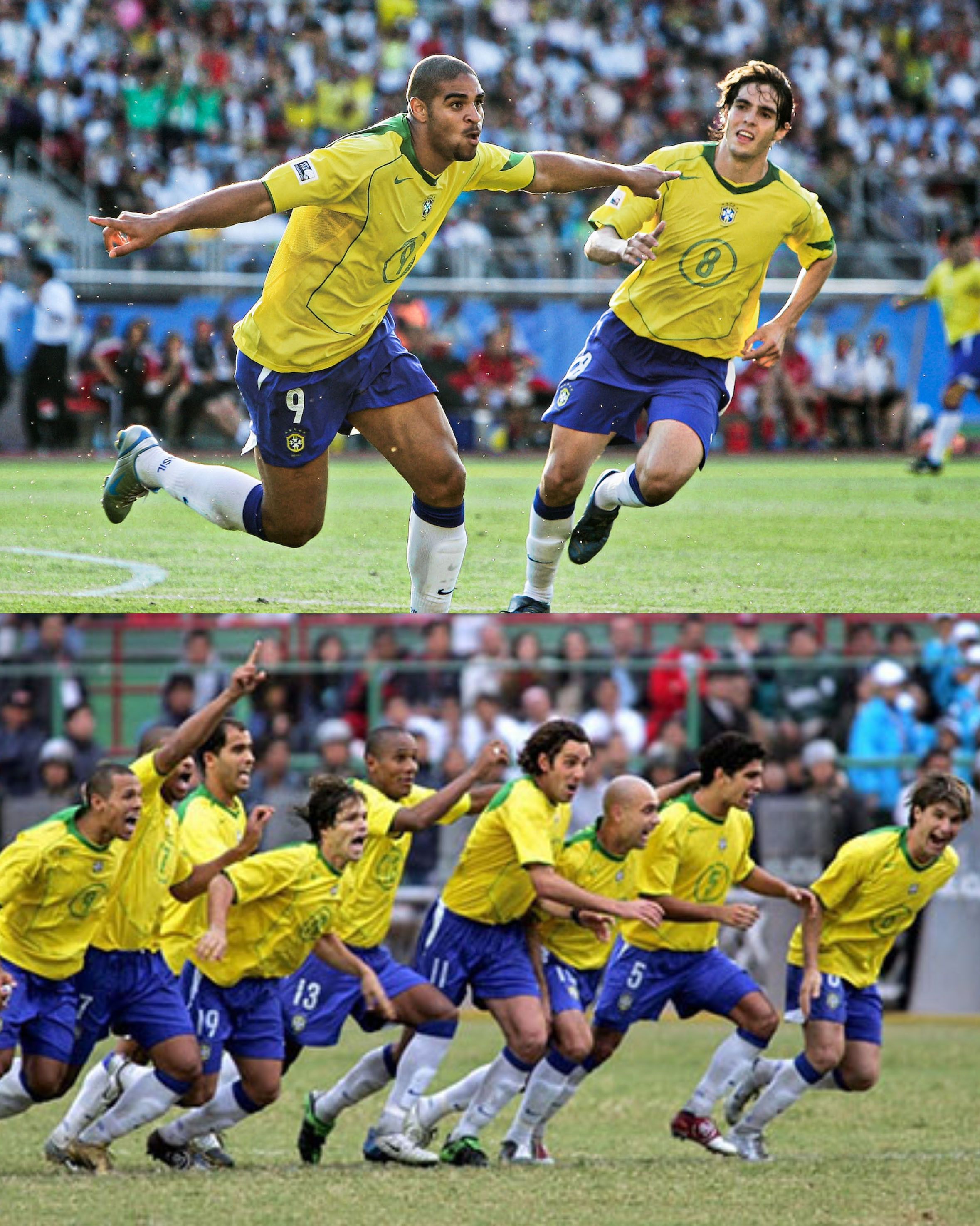 Nike Brazil Home Kit 2004 2005 2006 Size US XL / EU 56 / 4 - 7 Thumbnail