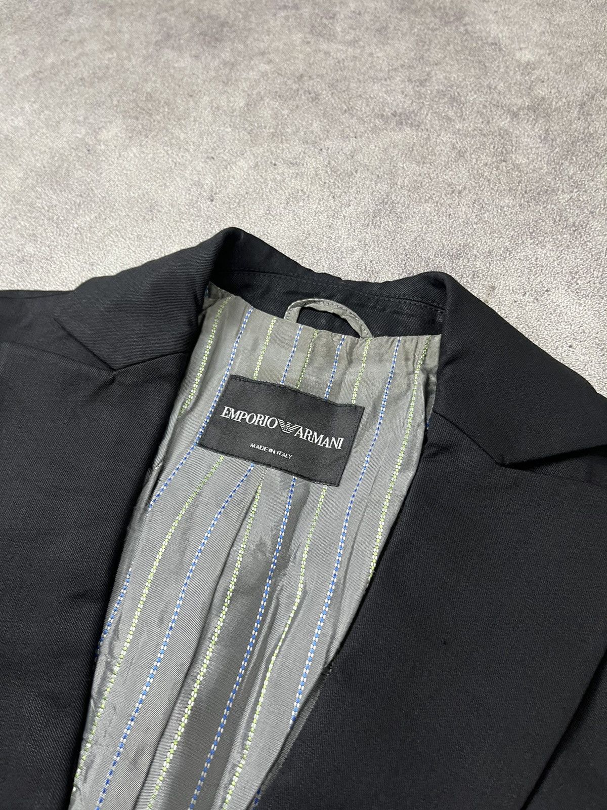 Emporio Armani Emporio armani black wool jacket blazer Size M / US 6-8 / IT 42-44 - 5 Thumbnail