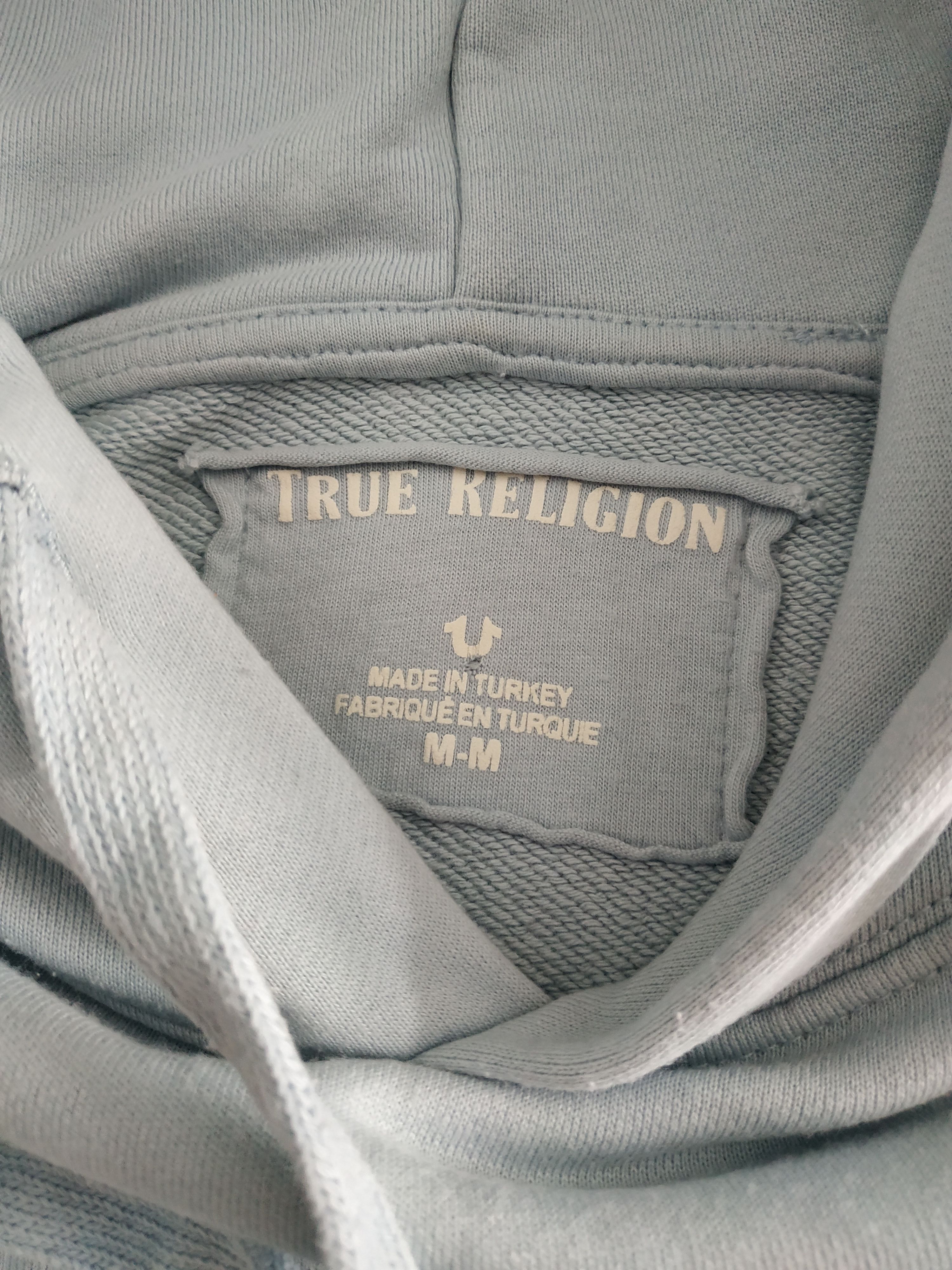 True Religion True Religion Men's Lightblue Hoodie, s. MEDIUM Size US M / EU 48-50 / 2 - 8 Thumbnail