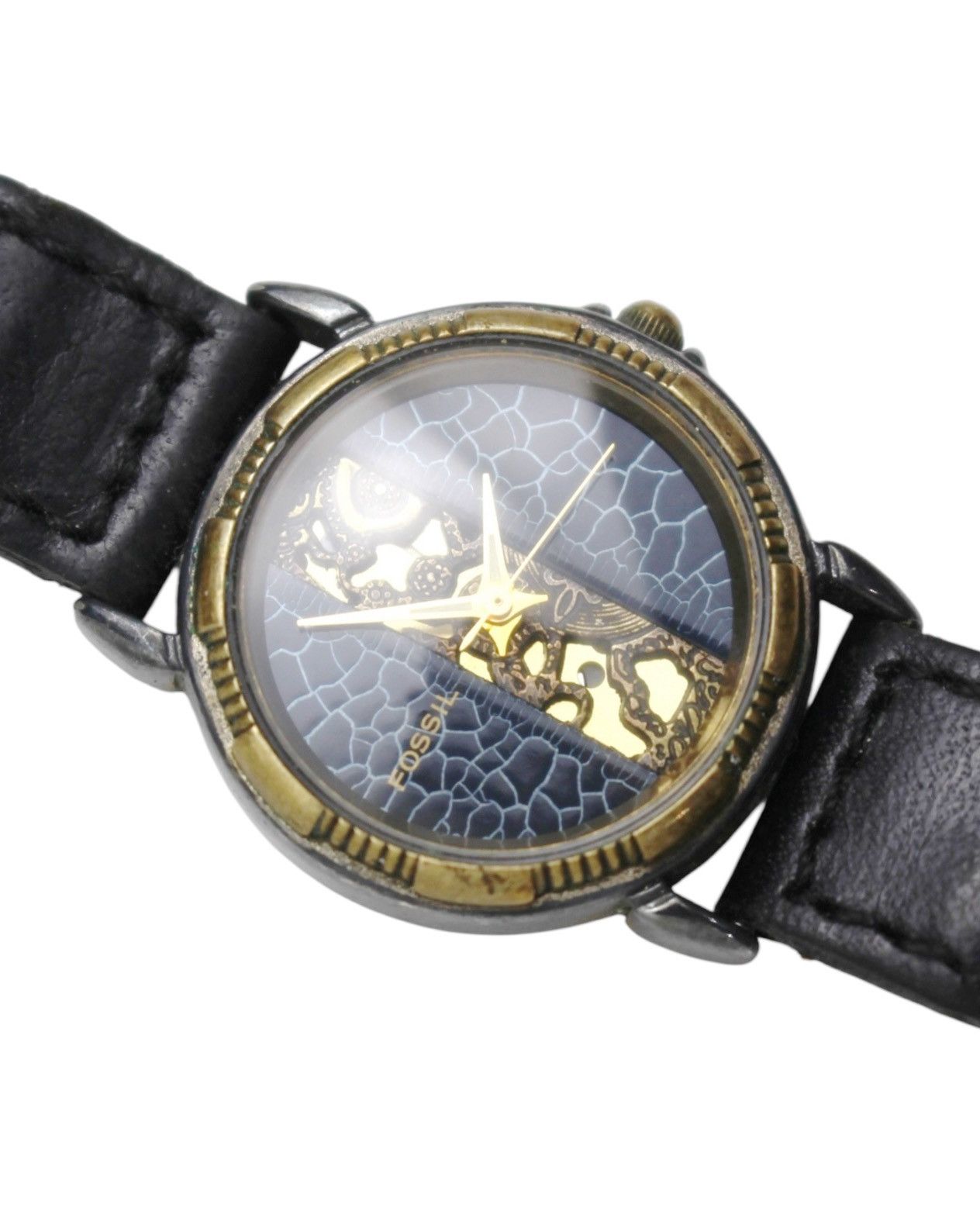Vintage 2000S FOSSIL GEARLACE - SKELETONIZED MIDNIGHT QUARTZ WATCH Size ONE SIZE - 4 Thumbnail