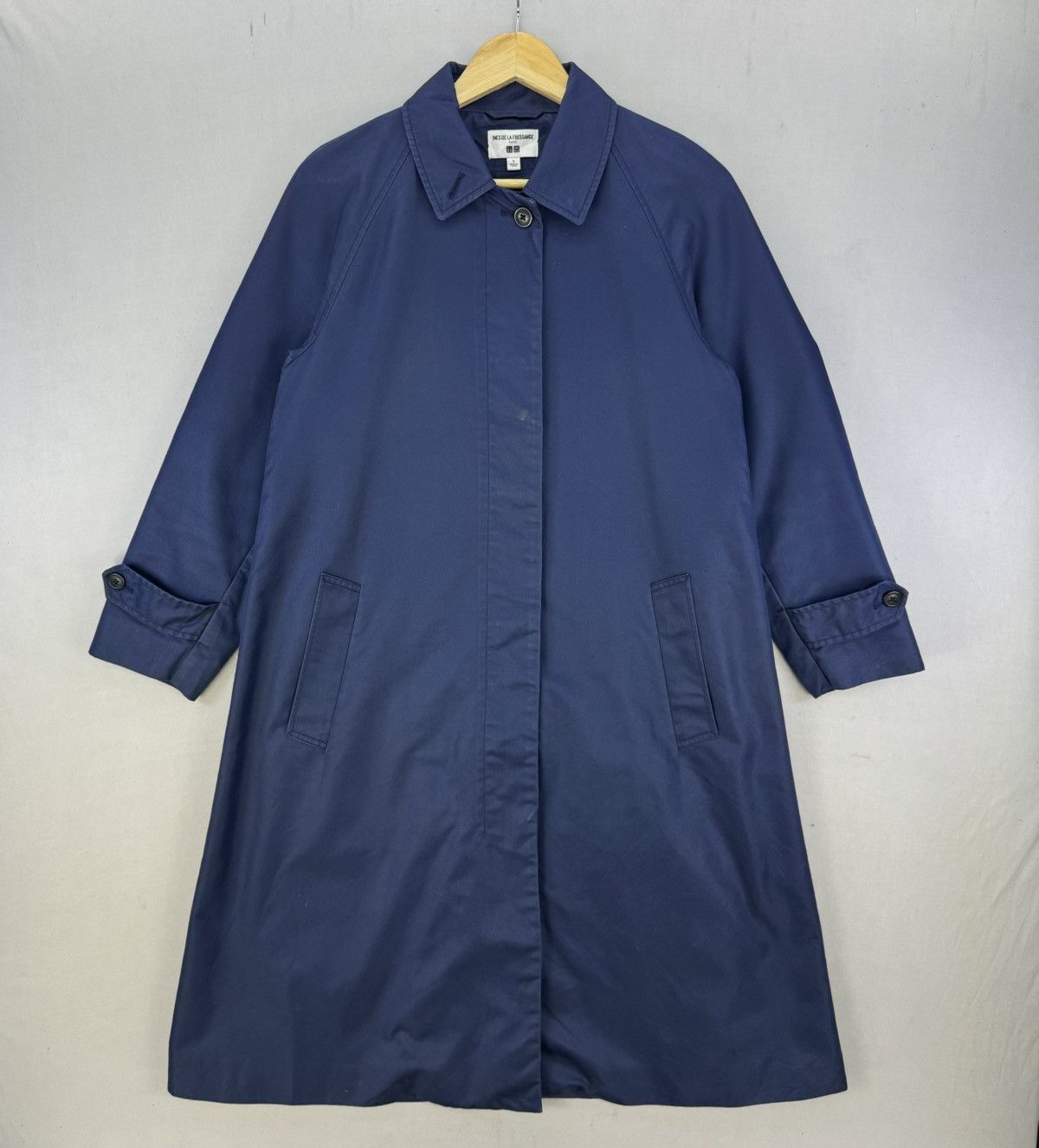 Uniqlo Uniqlo x Ines de La Fressange Navy Long Coat Size S / US 4 / IT 40 - 1 Thumbnail